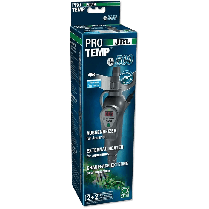 JBL PROTEMP E500 Durchlaufheizer Außenheizer Für Aquarien 160-600 L Mit Temperaturregelung PTC