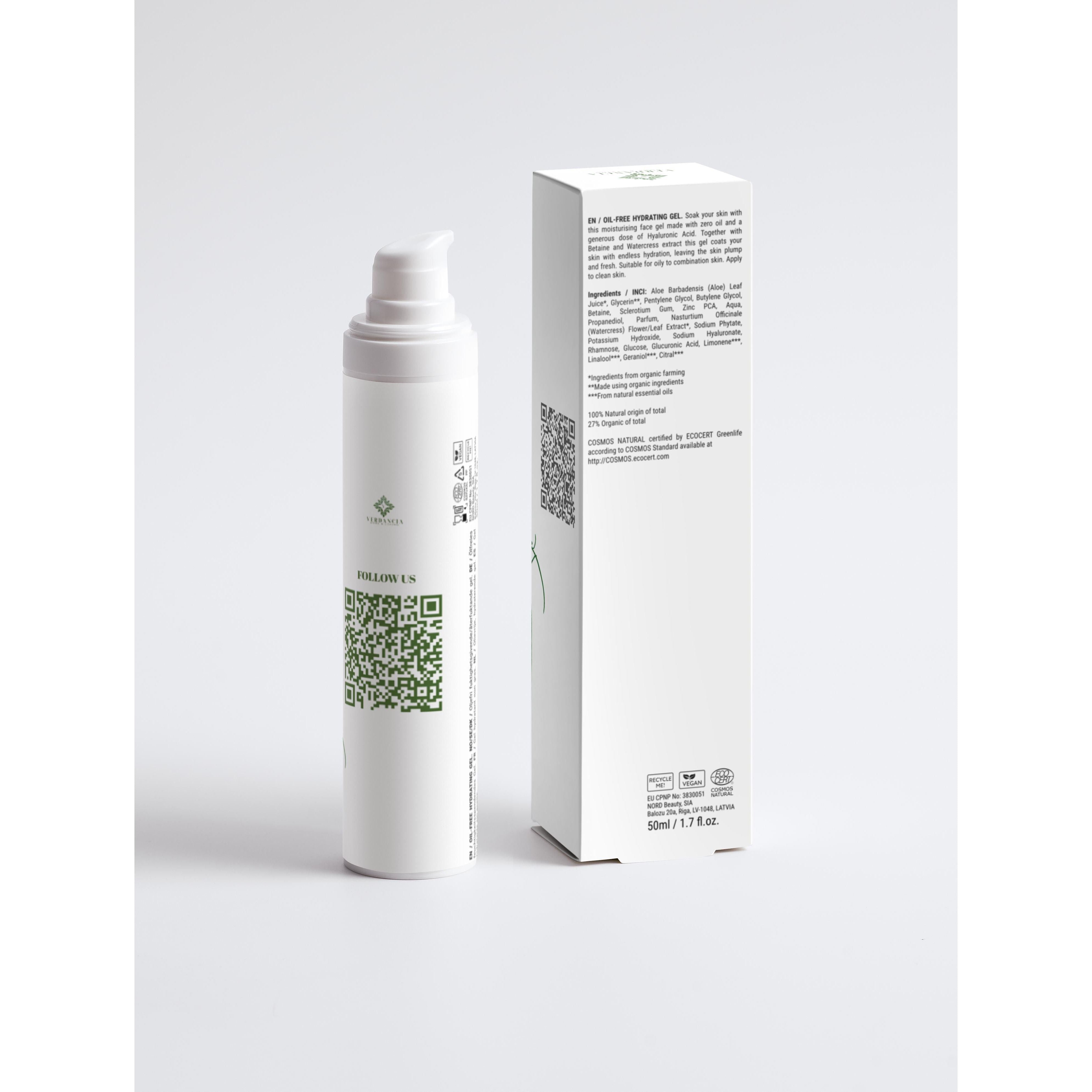 Oil-Free Hydrating Gel – Feuchtigkeitspflege | Aloe, Zink & Hyaluronsäure