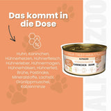 Kaninchen + Huhn Nassfutter für Katze