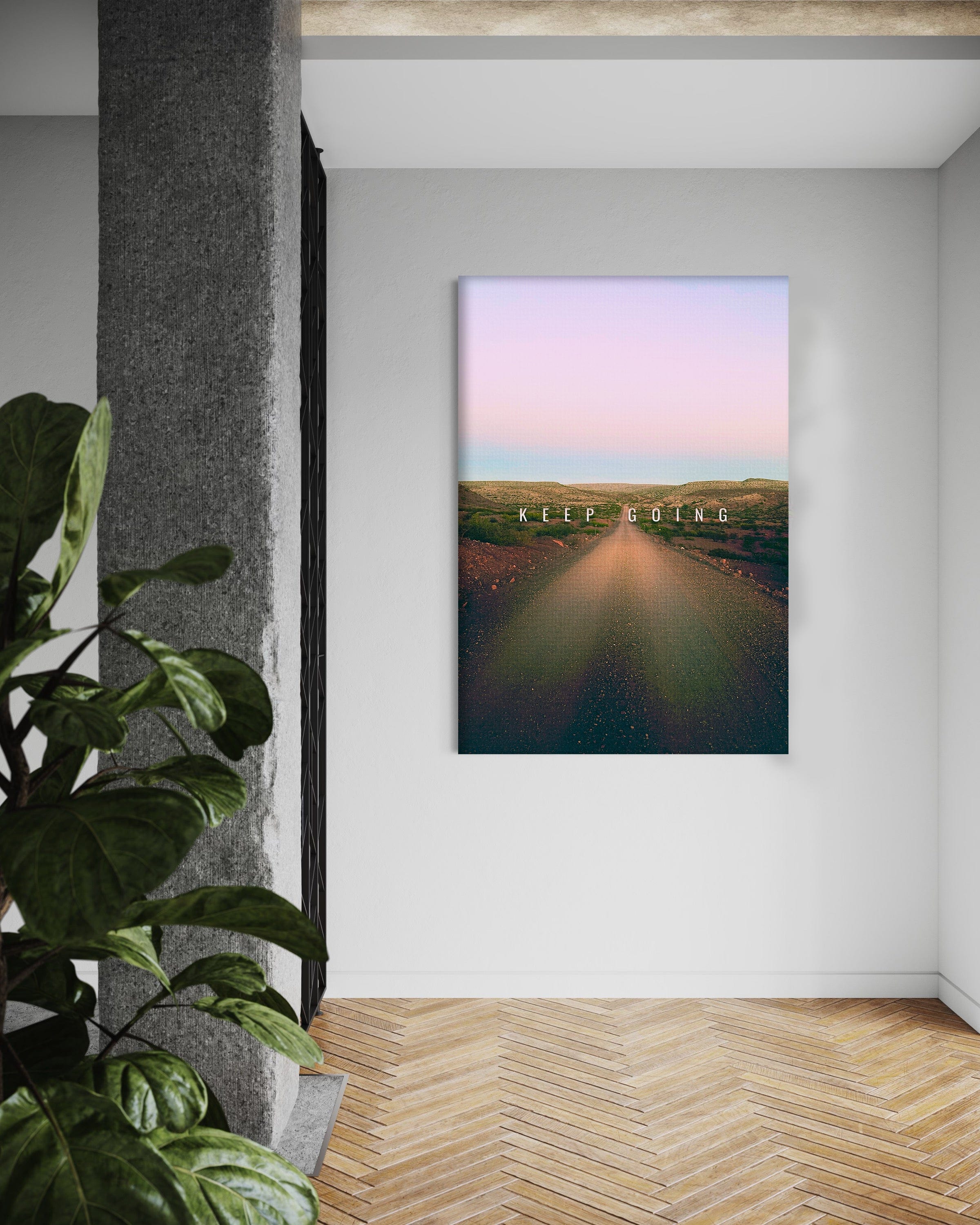Keep Going - Leinwandbild Motivation