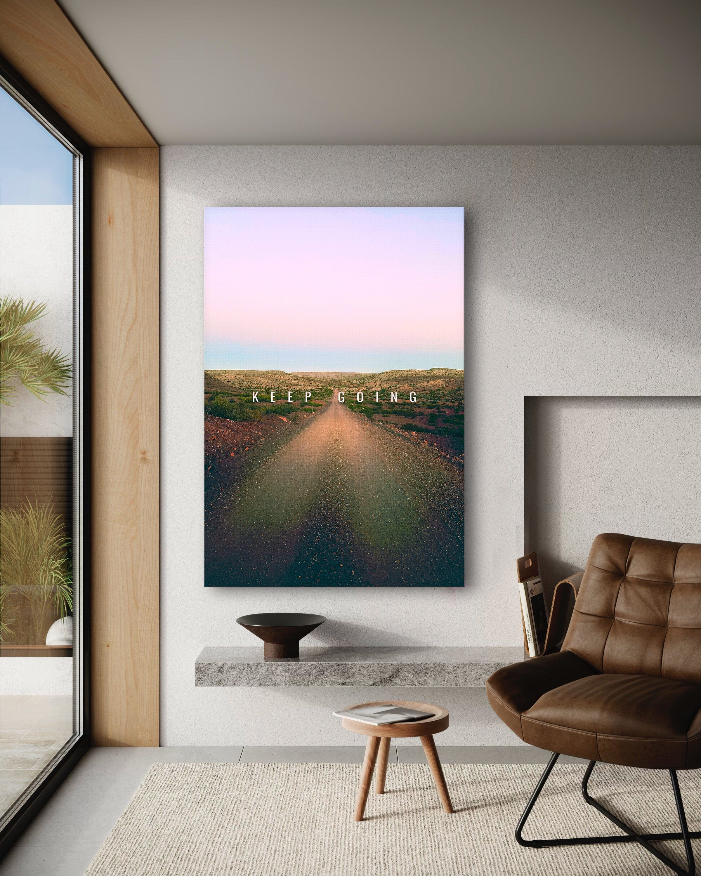 Keep Going - Leinwandbild Motivation