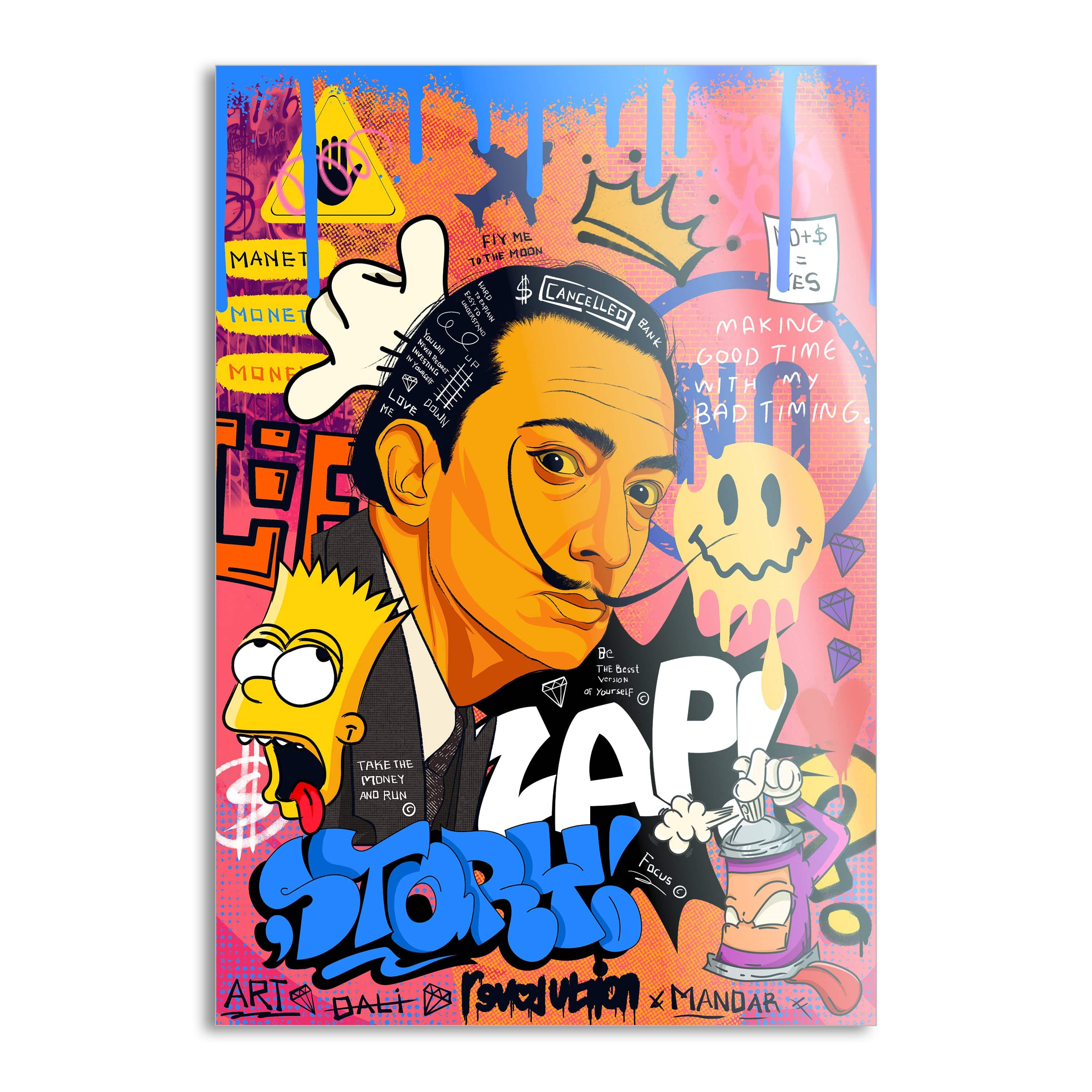 King Dali - Leinwandbild Pop Art by SimpleCanvas