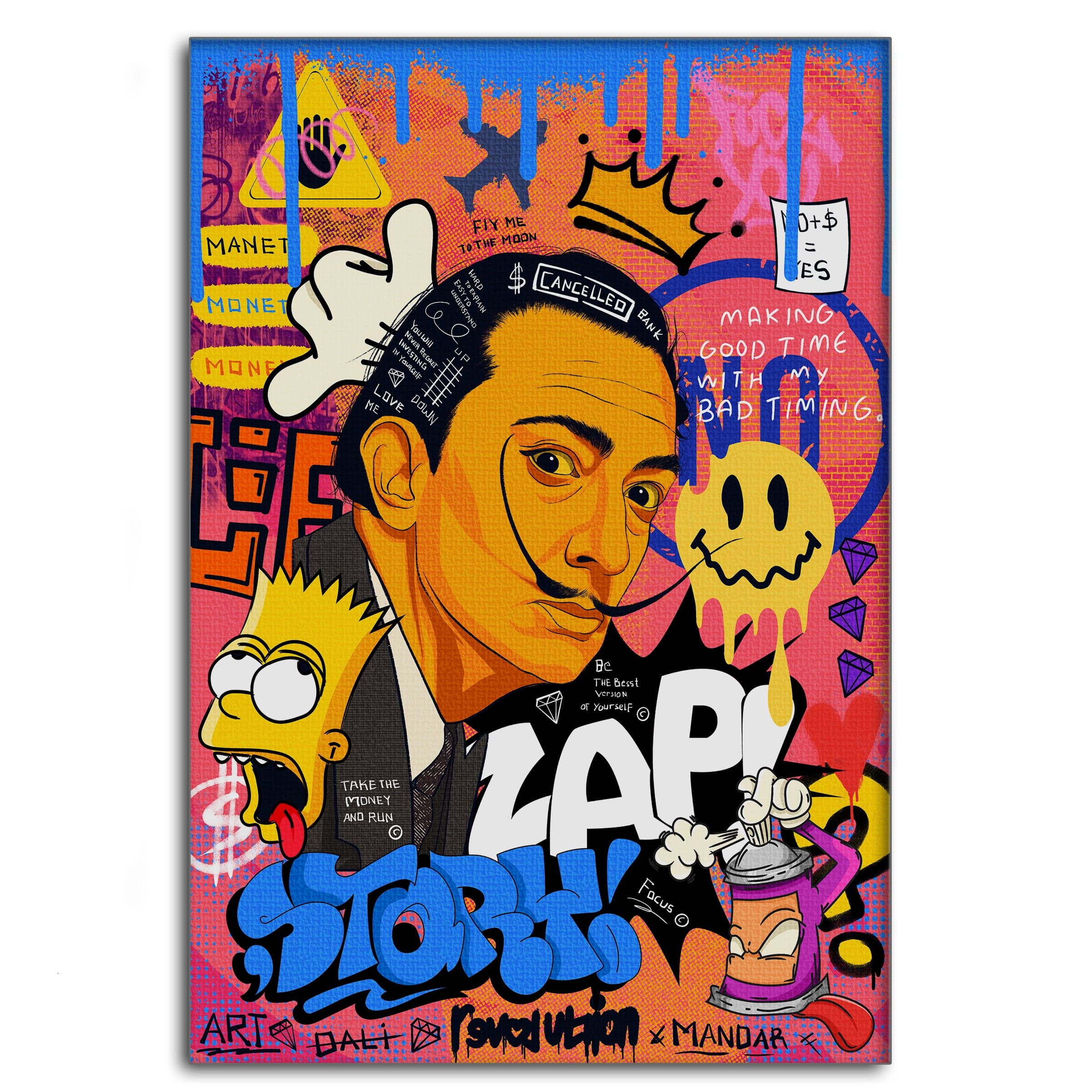 King Dali - Leinwandbild Pop Art by SimpleCanvas