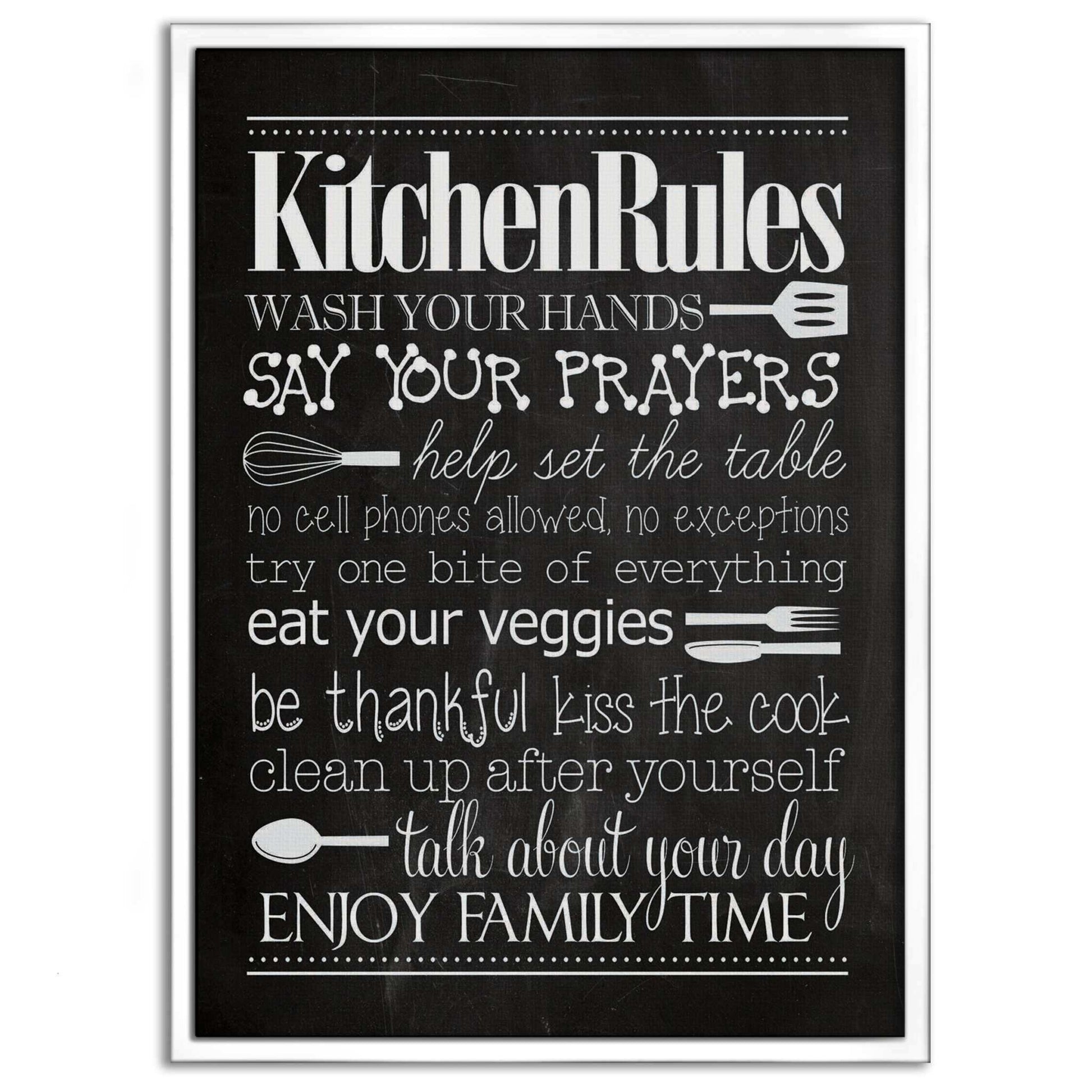 Kitchen Rules - Leinwandbild Lifestyle by SimpleCanvas