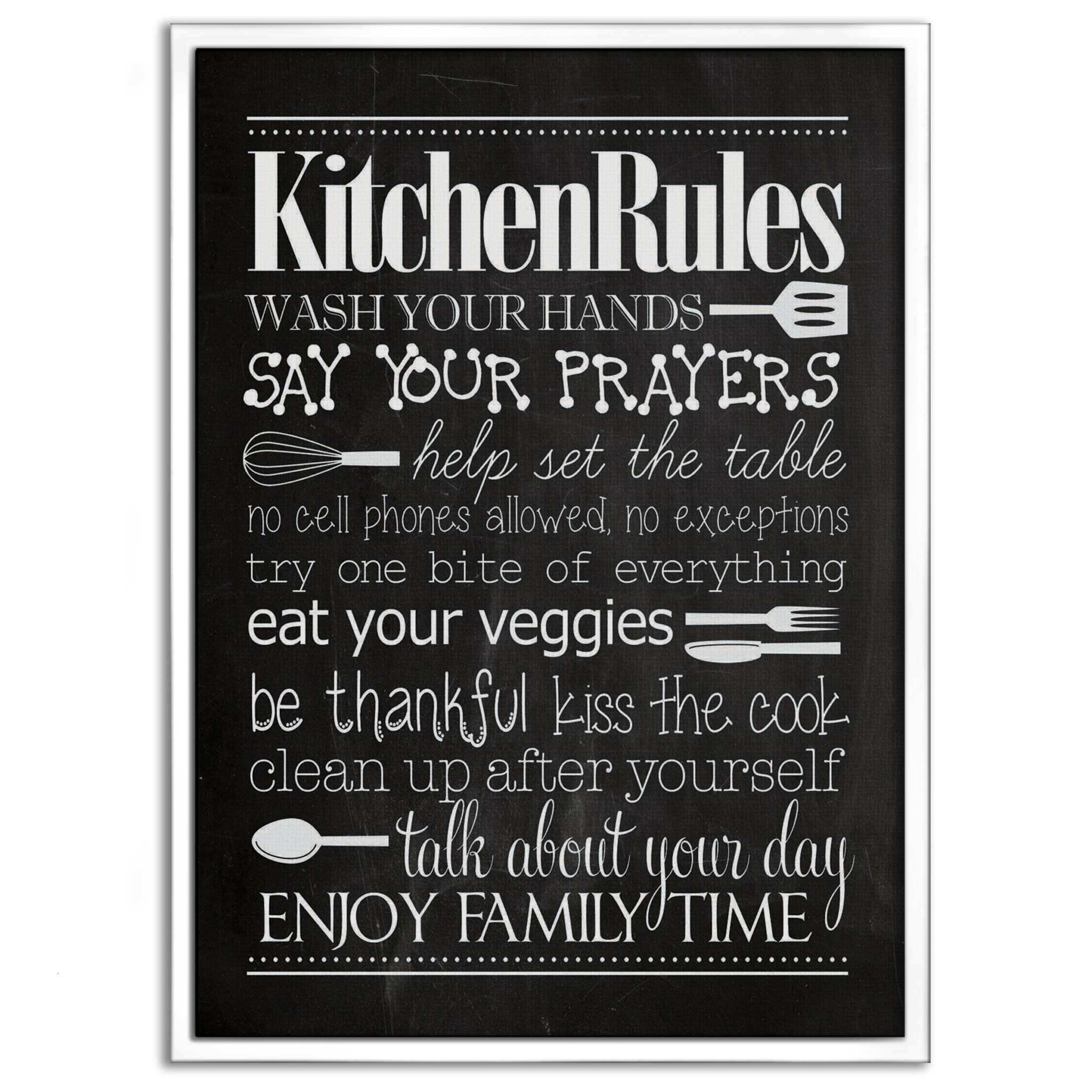 Kitchen Rules - Leinwandbild Lifestyle by SimpleCanvas