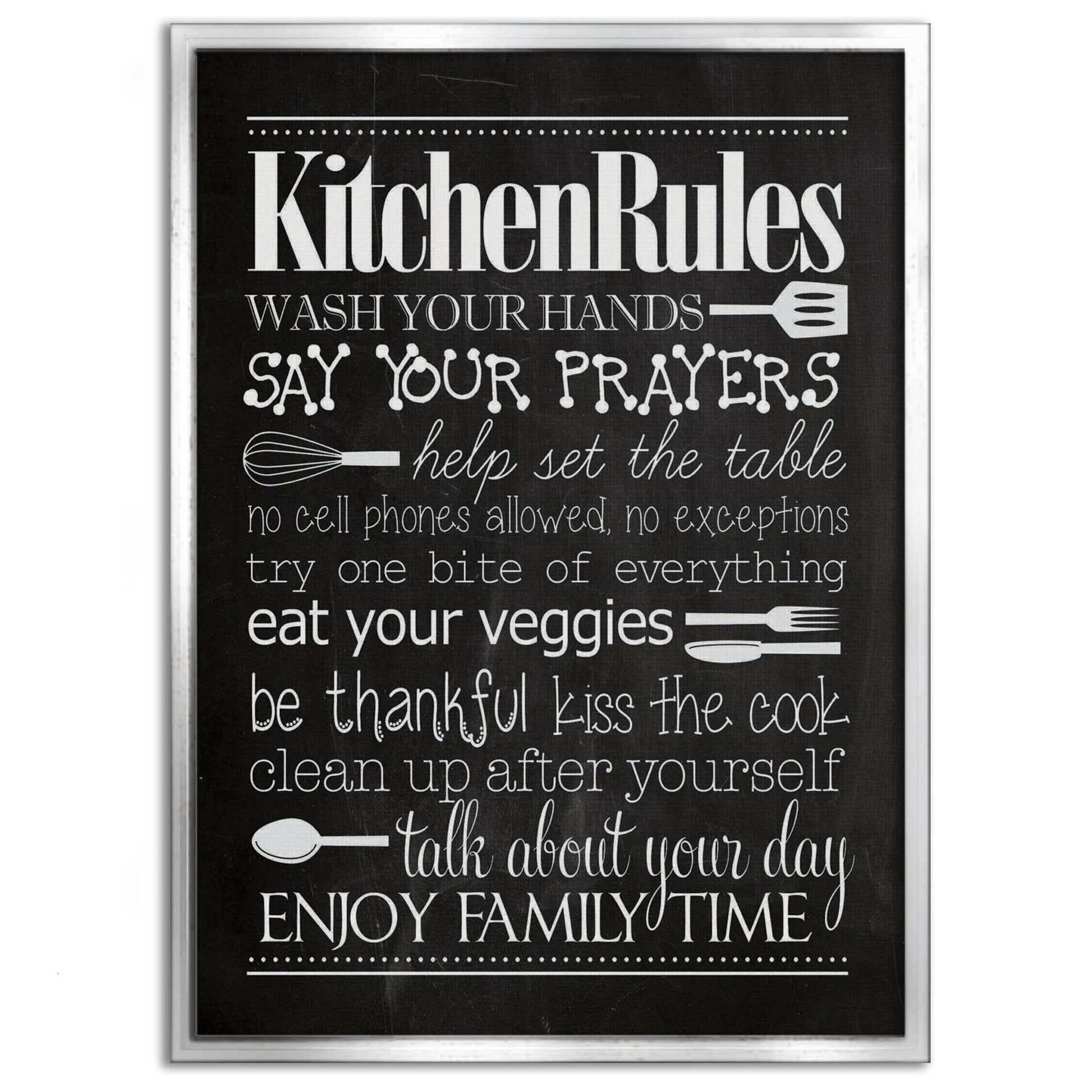 Kitchen Rules - Leinwandbild Lifestyle by SimpleCanvas