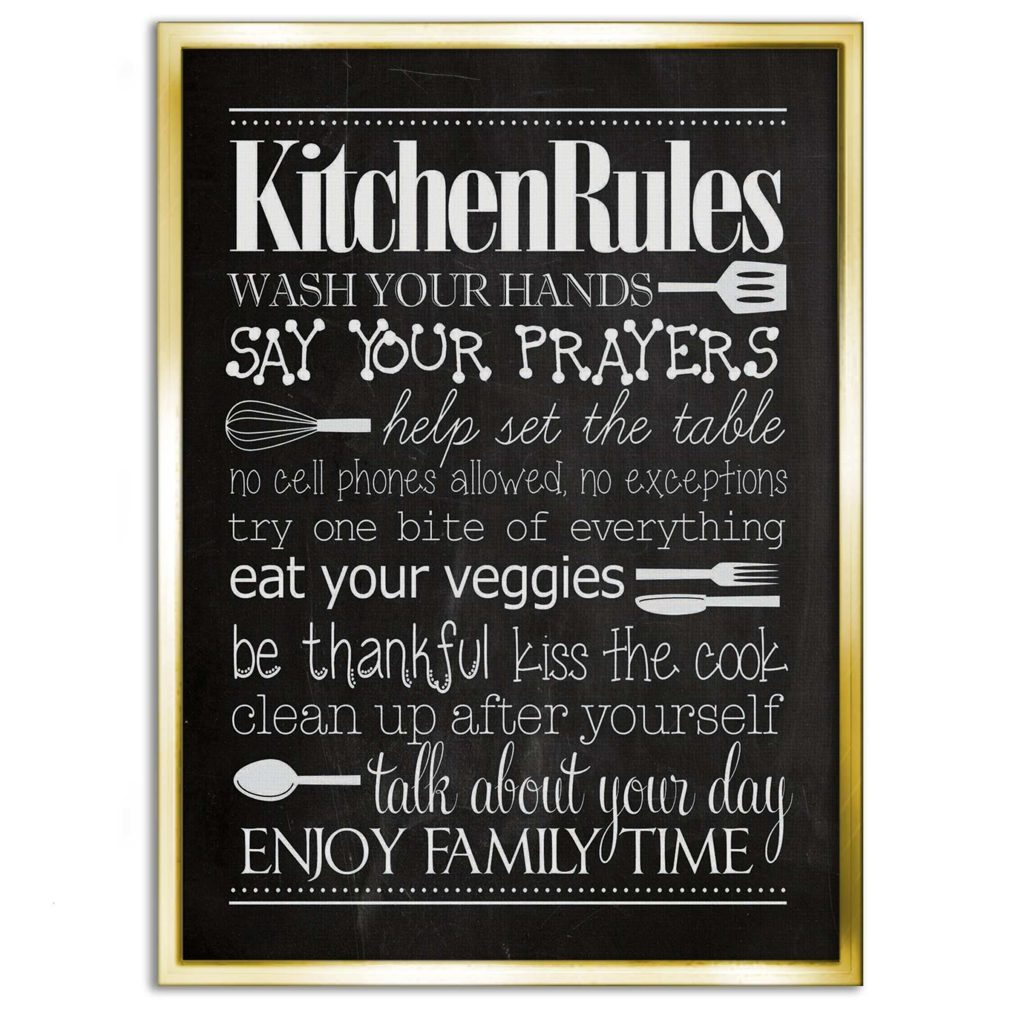 Kitchen Rules - Leinwandbild Lifestyle by SimpleCanvas