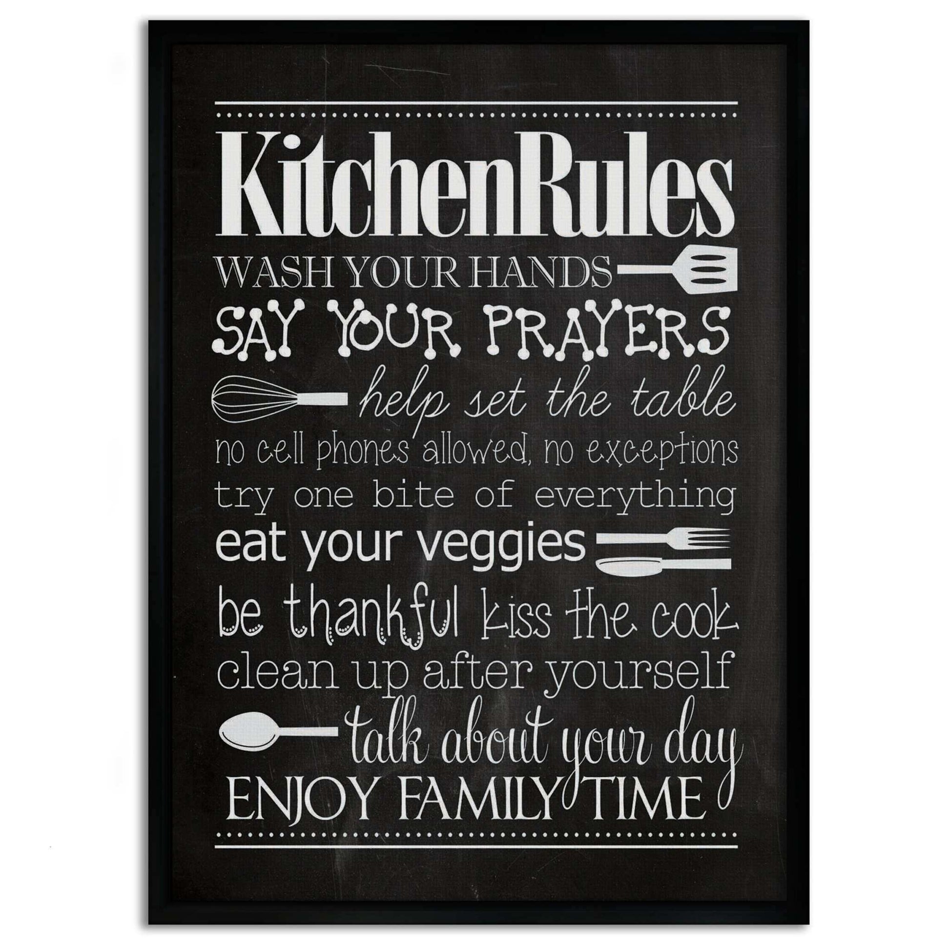 Kitchen Rules - Leinwandbild Lifestyle by SimpleCanvas