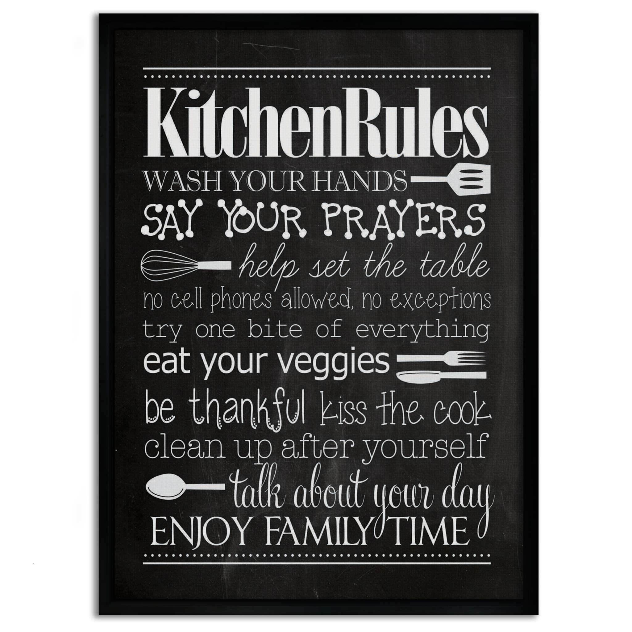 Kitchen Rules - Leinwandbild Lifestyle by SimpleCanvas