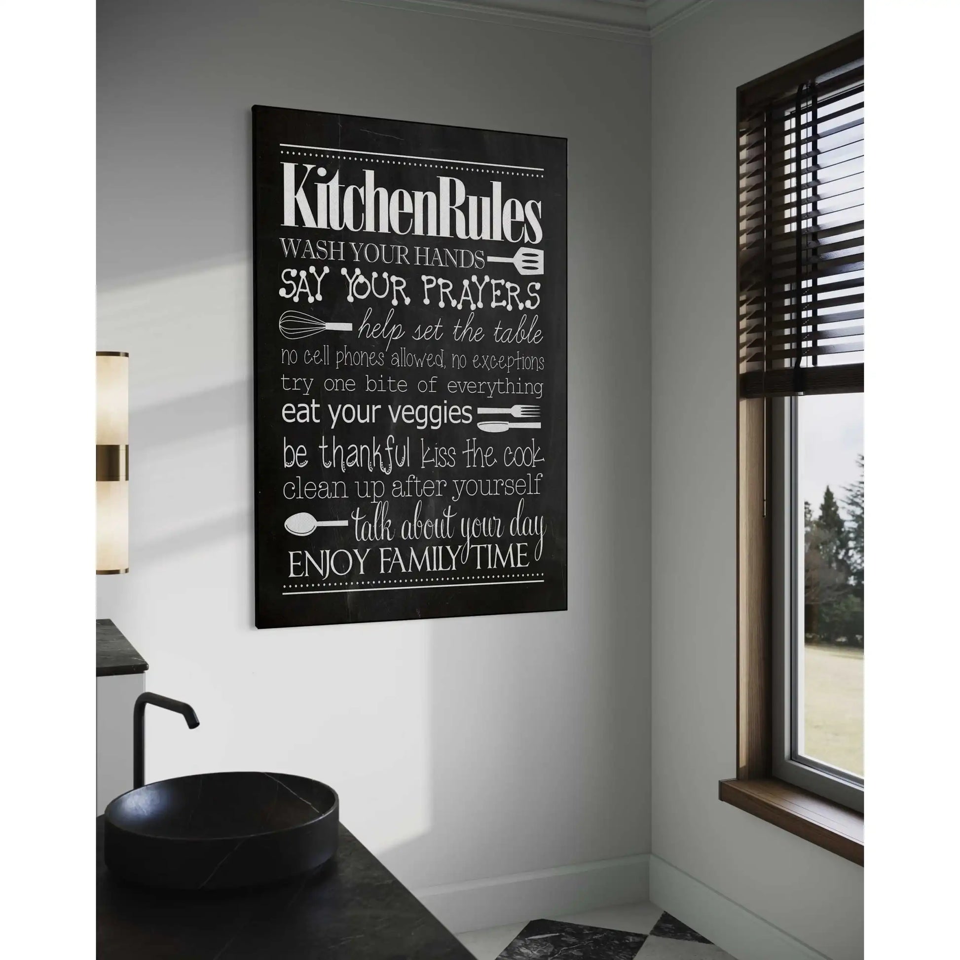 Kitchen Rules - Leinwandbild Lifestyle by SimpleCanvas