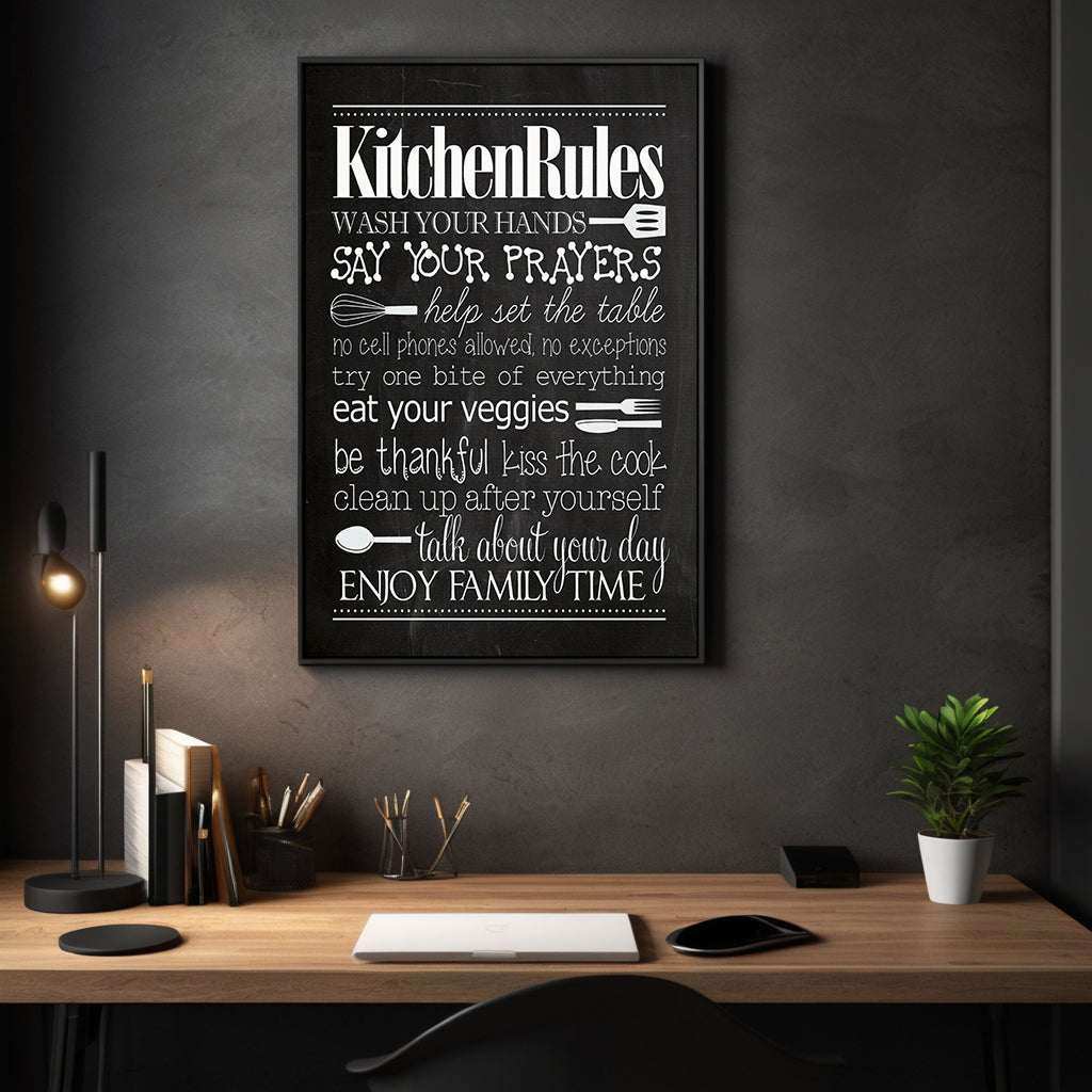 Kitchen Rules - Leinwandbild Lifestyle by SimpleCanvas