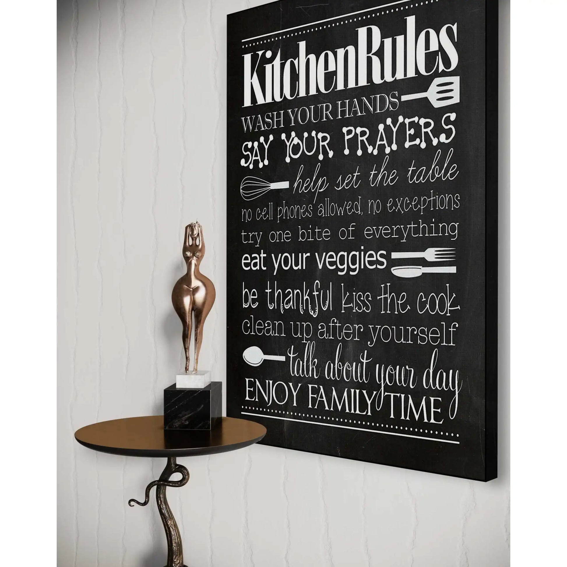 Kitchen Rules - Leinwandbild Lifestyle by SimpleCanvas