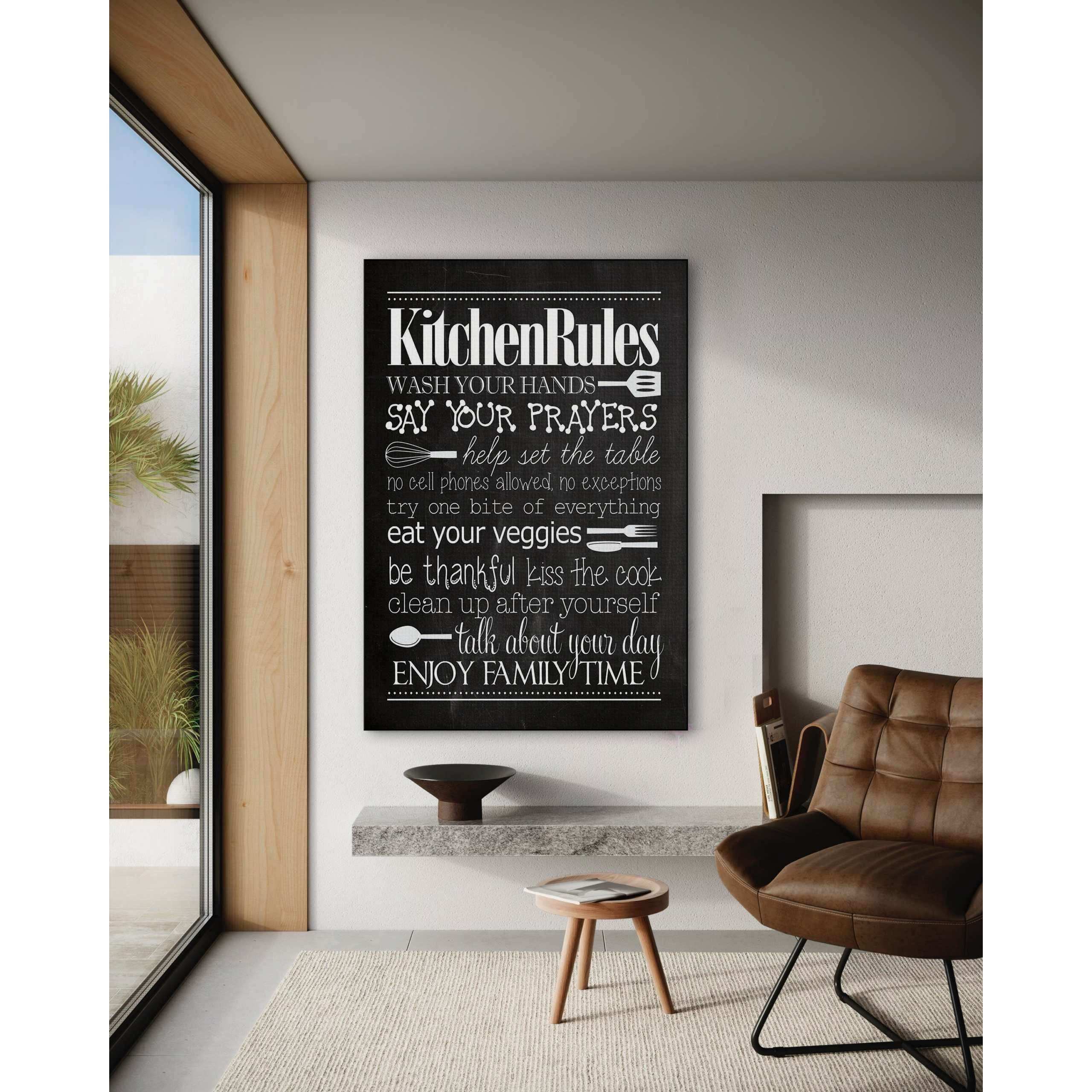 Kitchen Rules - Leinwandbild Lifestyle by SimpleCanvas