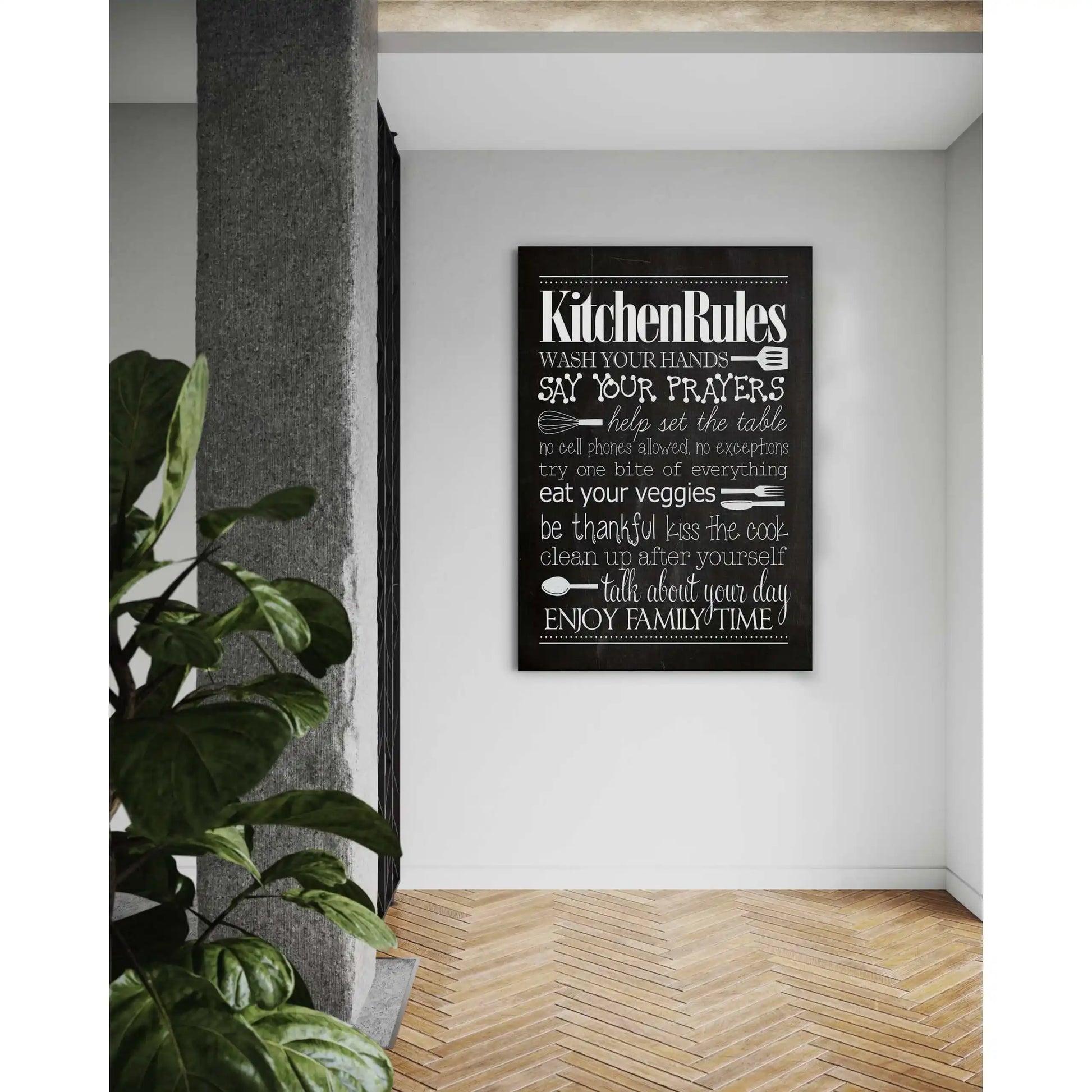 Kitchen Rules - Leinwandbild Lifestyle by SimpleCanvas