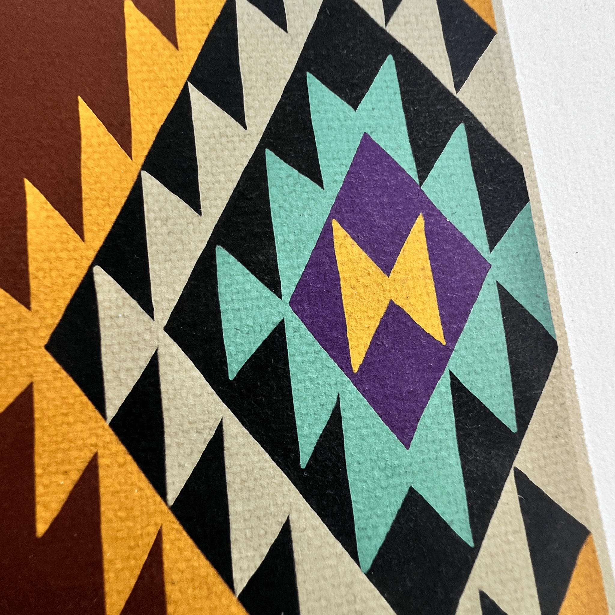 Kunstdruck Peacock kastanienbraun