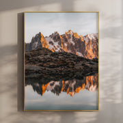 Lac Blanc Sunset Reflection – Chamonix Wall Art Print