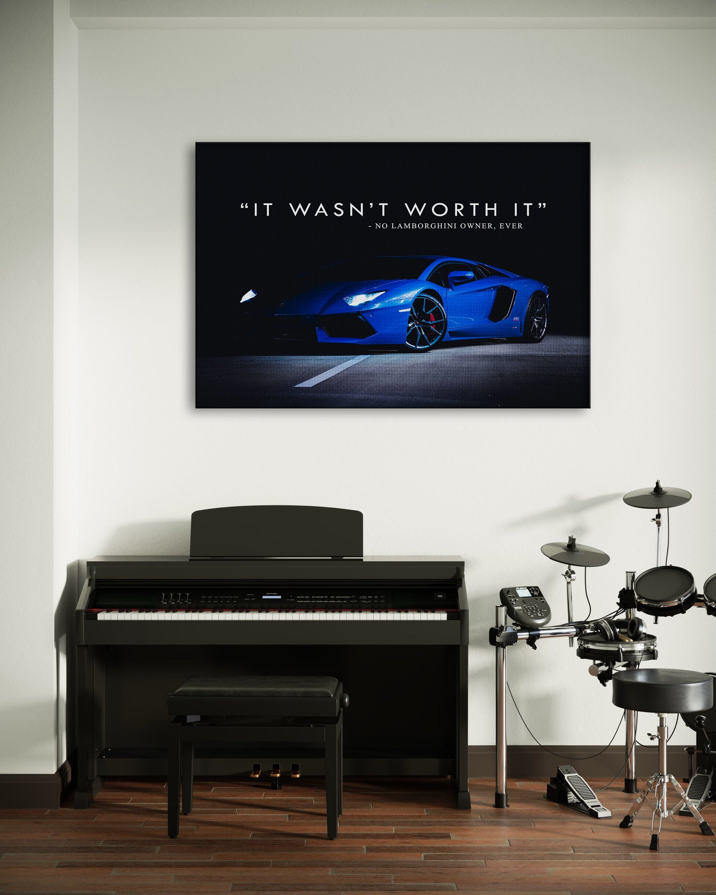 Lamborghini Owner - Leinwandbild Motivation by SimpleCanvas
