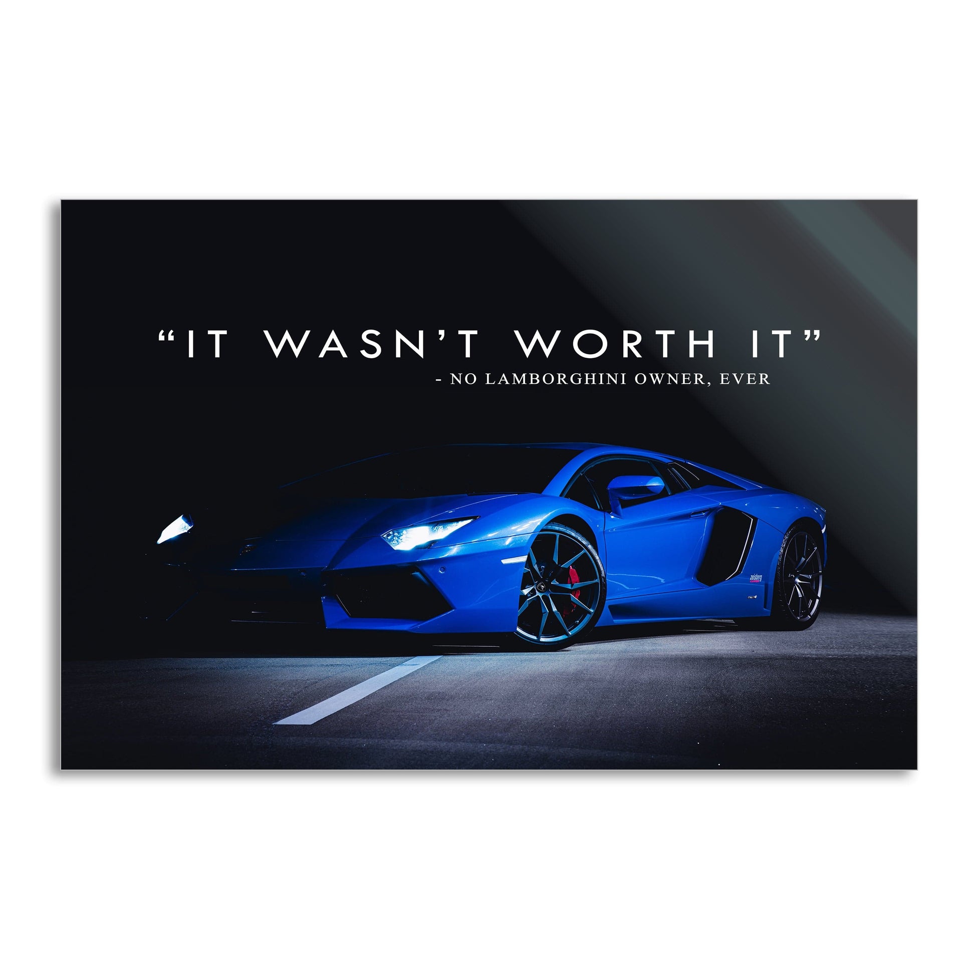 Lamborghini Owner - Leinwandbild Motivation by SimpleCanvas