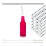 50x 30cm Glasstrohhalme mit Gravur für Flaschen von 0,33 bis 1 Liter für Jeden anlass