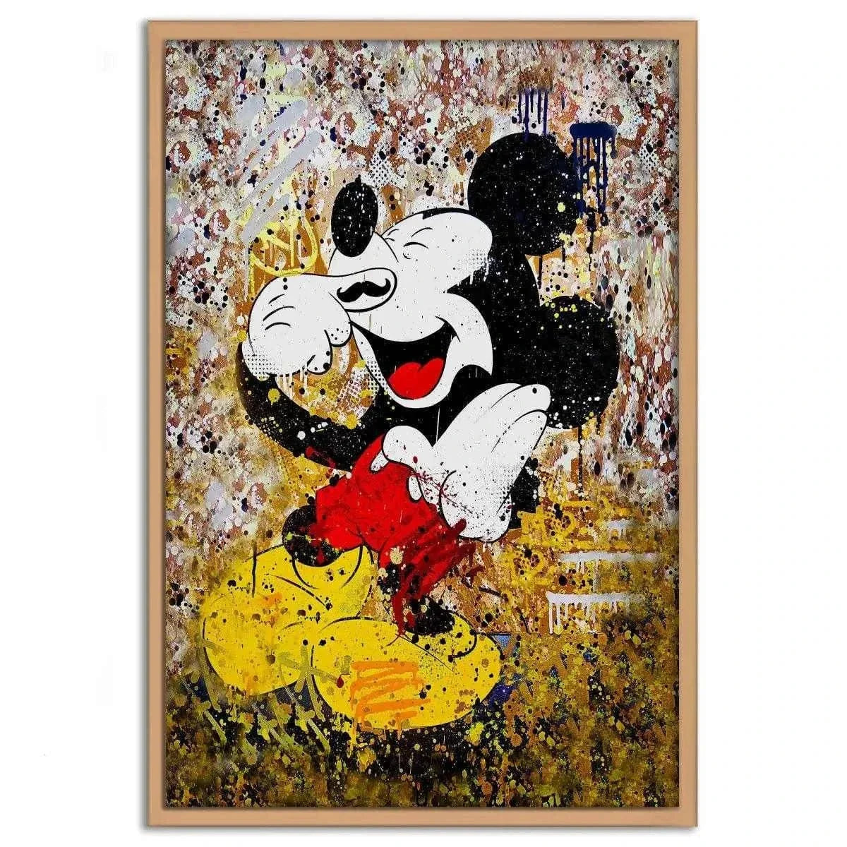 Laughing Mickey - Leinwandbild Pop Art by SimpleCanvas