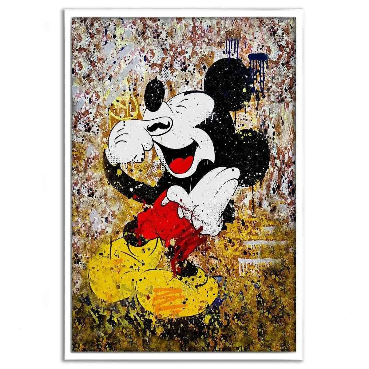 Laughing Mickey - Leinwandbild Pop Art by SimpleCanvas