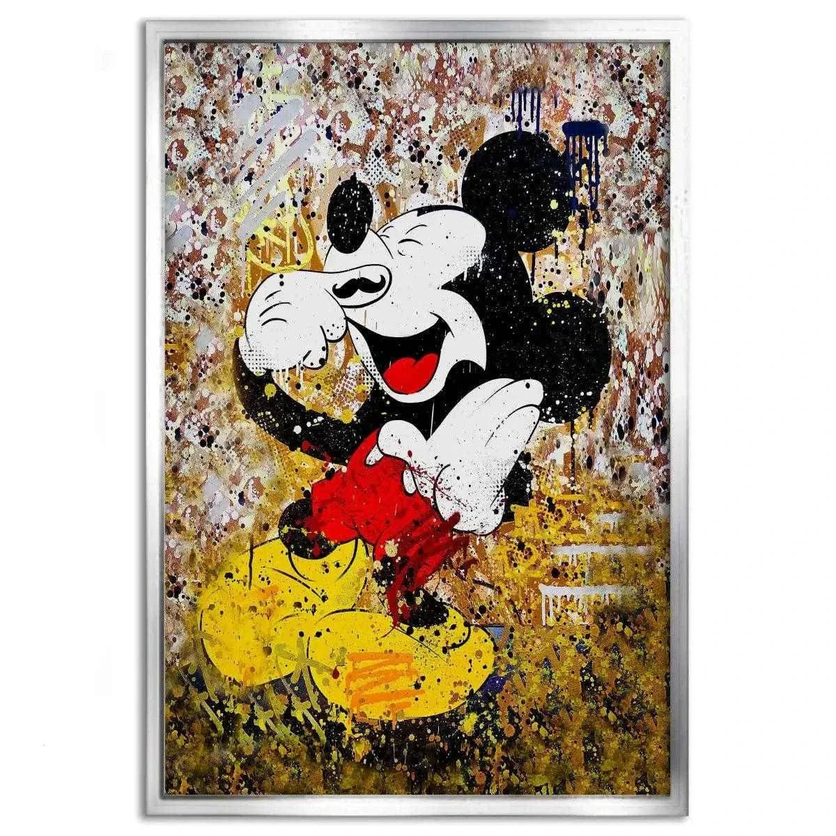 Laughing Mickey - Leinwandbild Pop Art by SimpleCanvas
