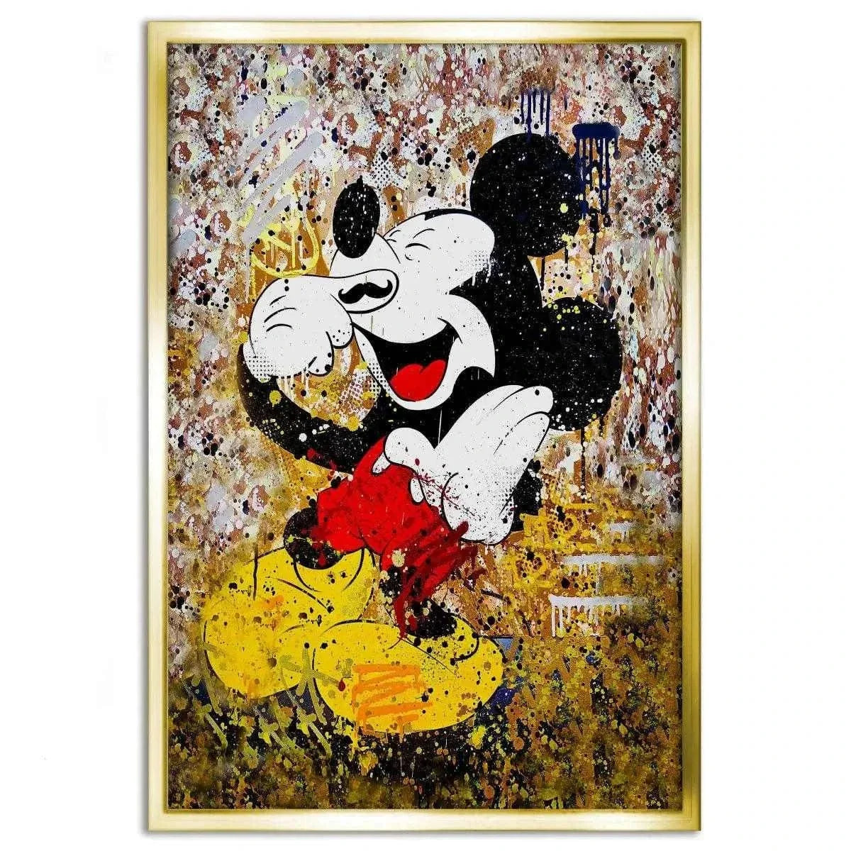 Laughing Mickey - Leinwandbild Pop Art by SimpleCanvas