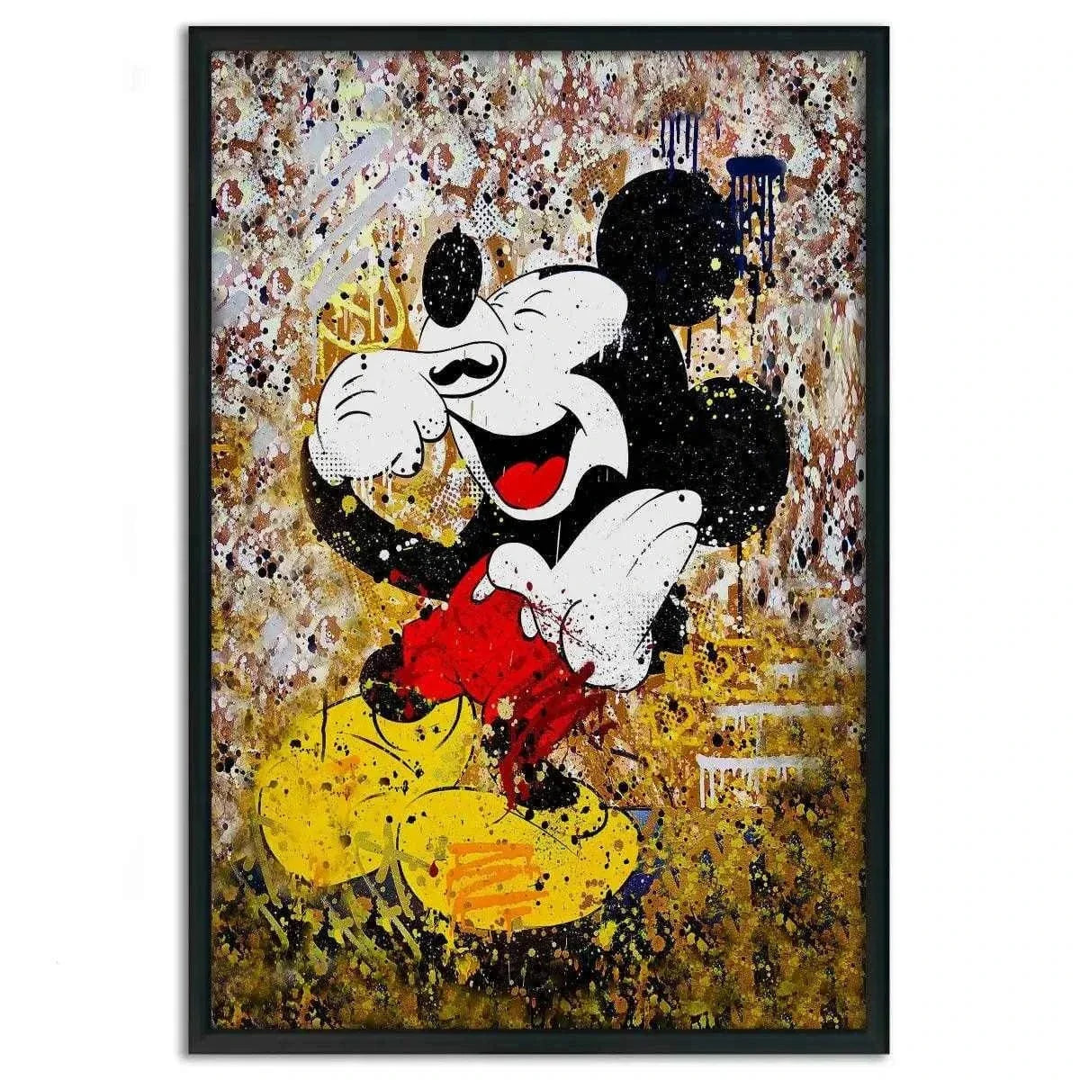 Laughing Mickey - Leinwandbild Pop Art by SimpleCanvas
