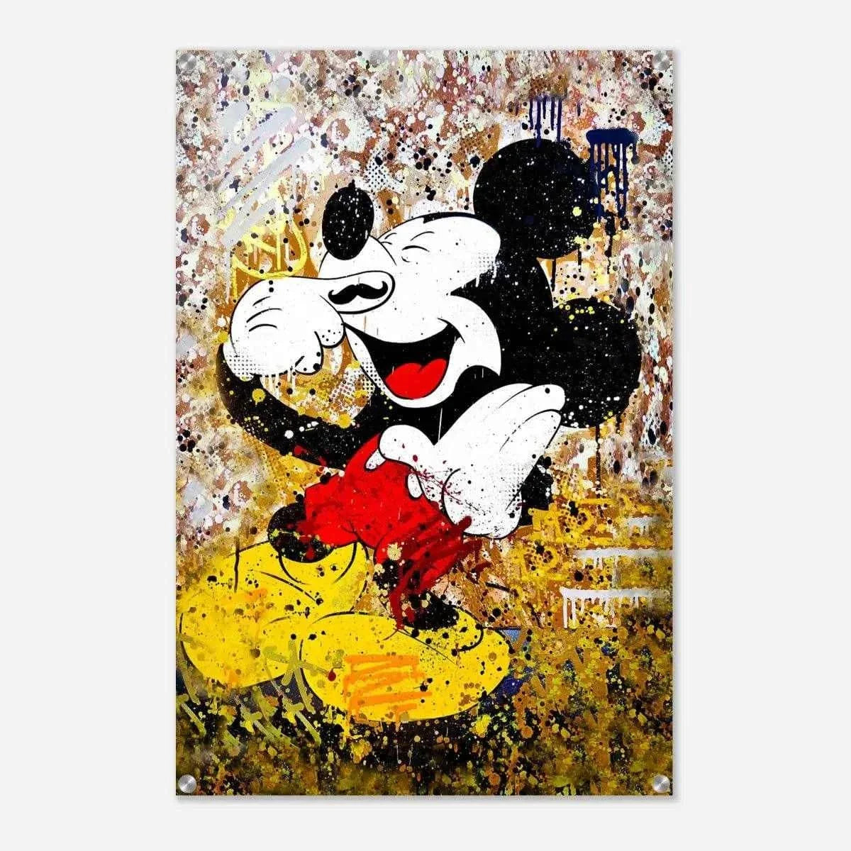 Laughing Mickey - Leinwandbild Pop Art by SimpleCanvas