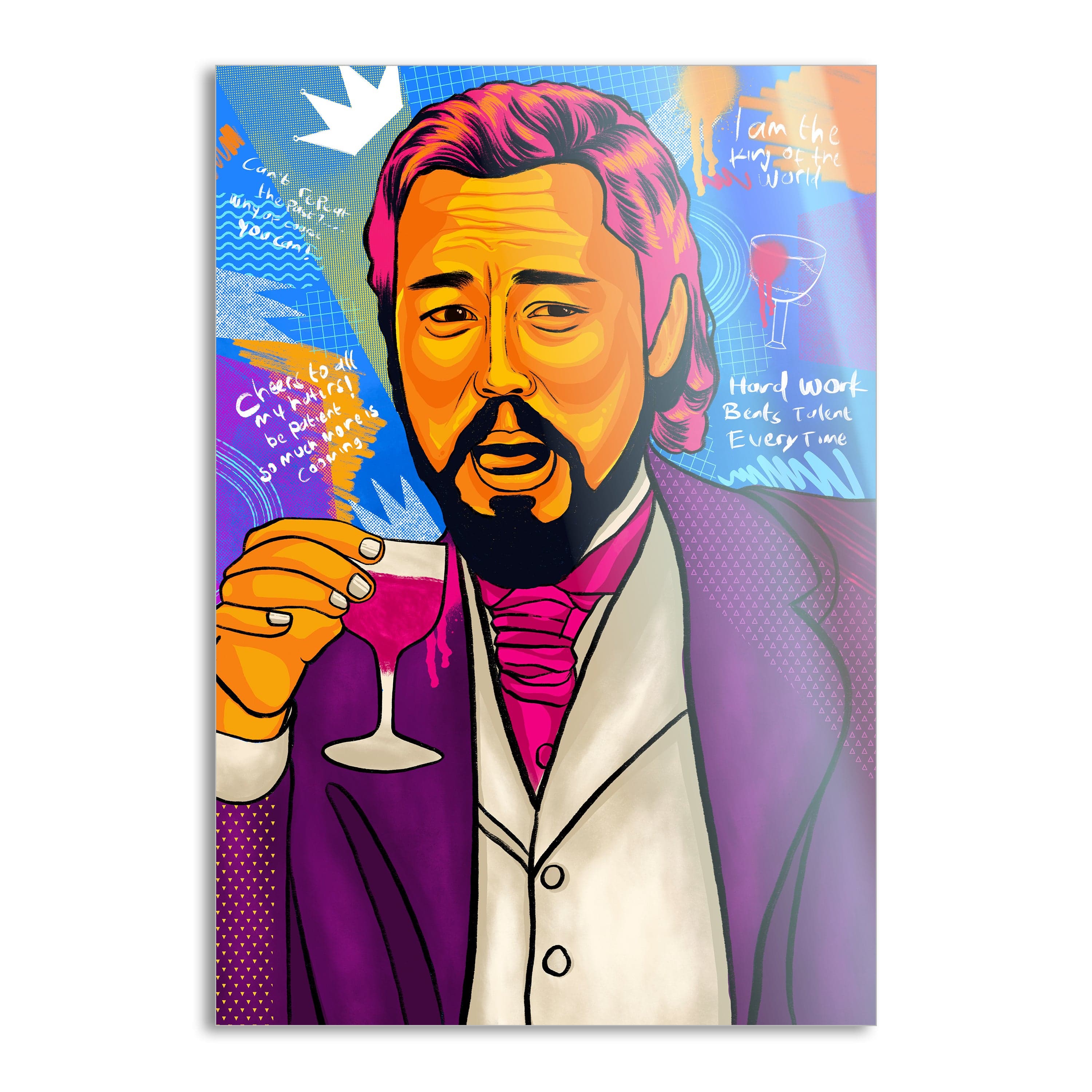 Leonardo DiCaprio - Leinwandbild Pop Art by SimpleCanvas