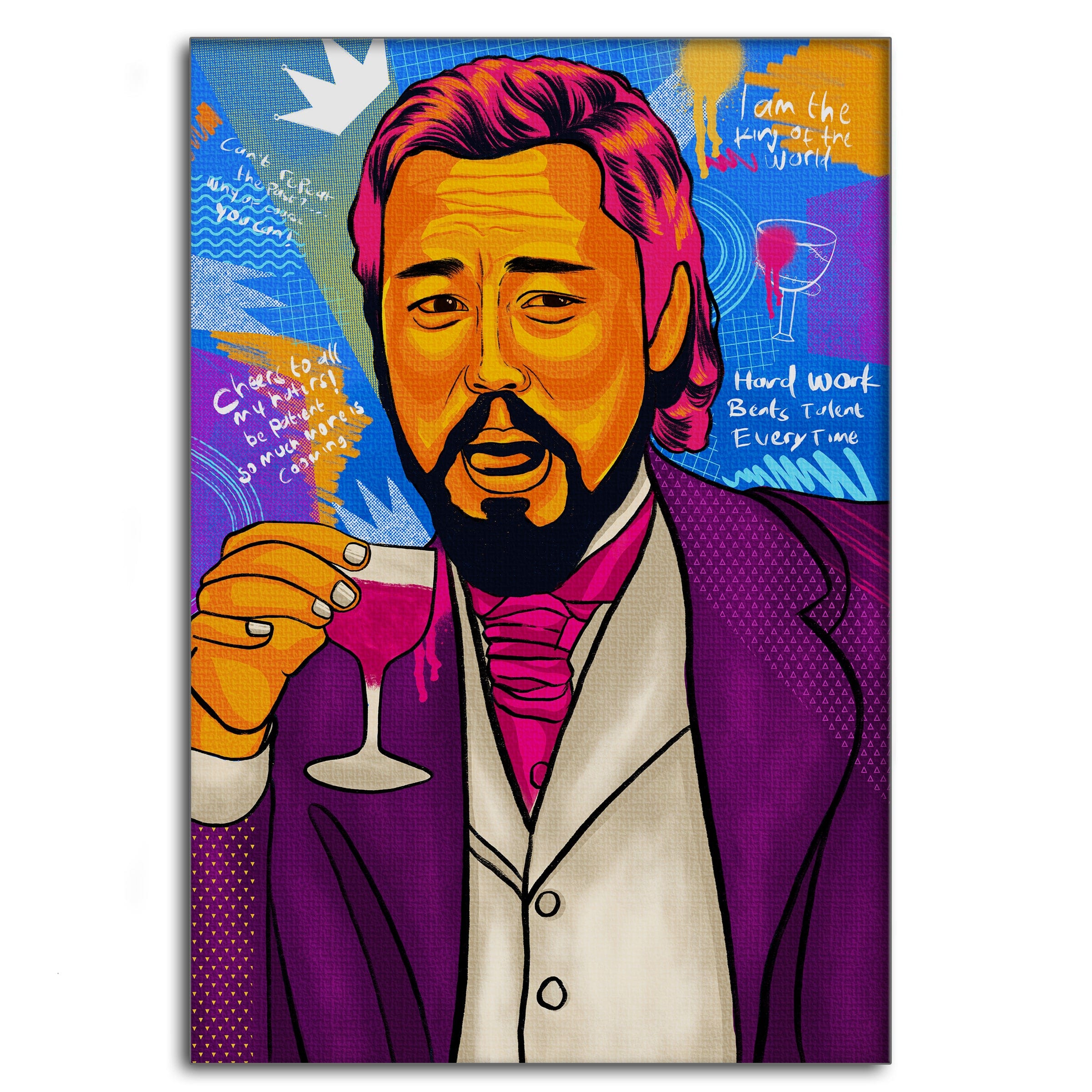 Leonardo DiCaprio - Leinwandbild Pop Art by SimpleCanvas