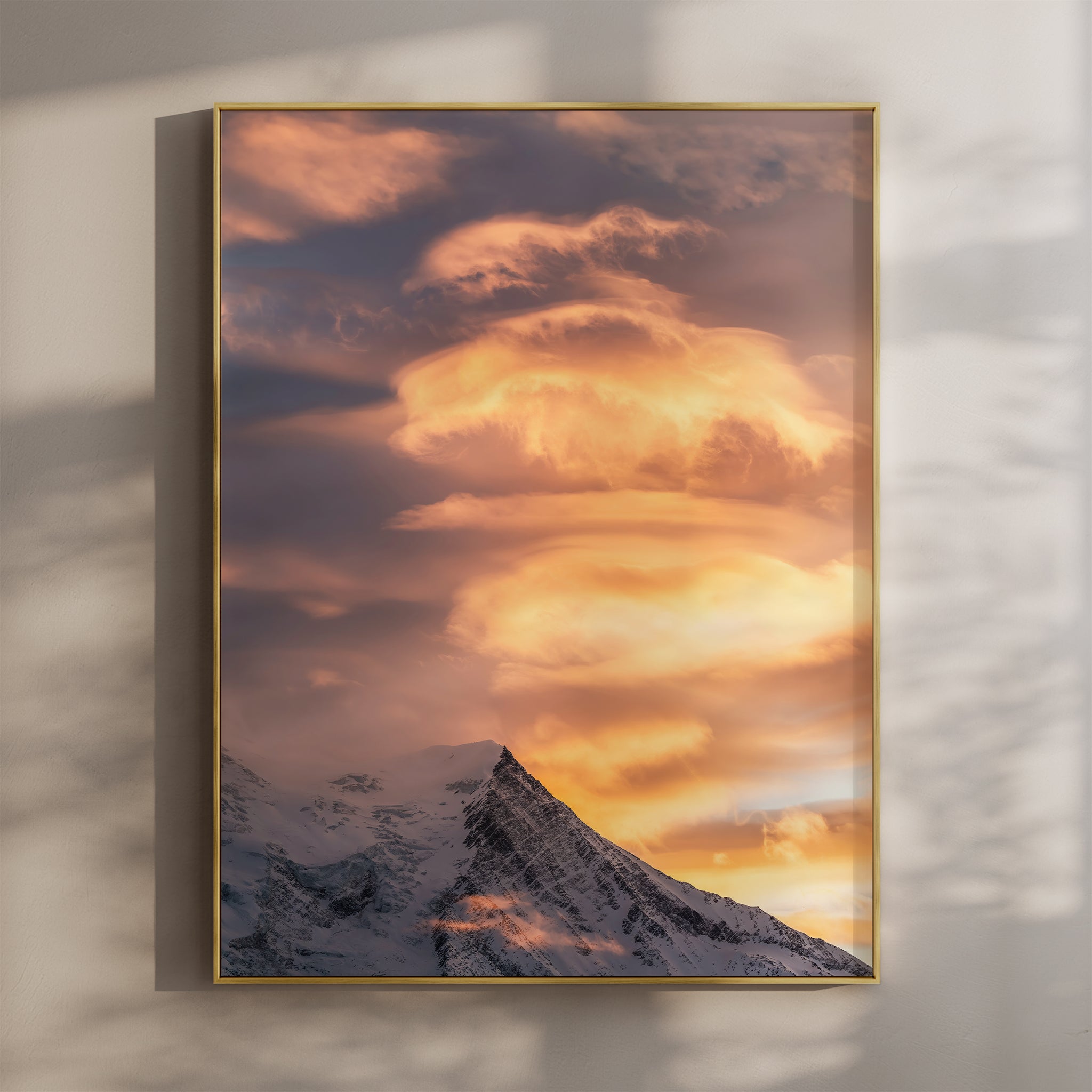 Aiguille du Goûter Print – Chamonix Sunset Alpine Wall Art Photography