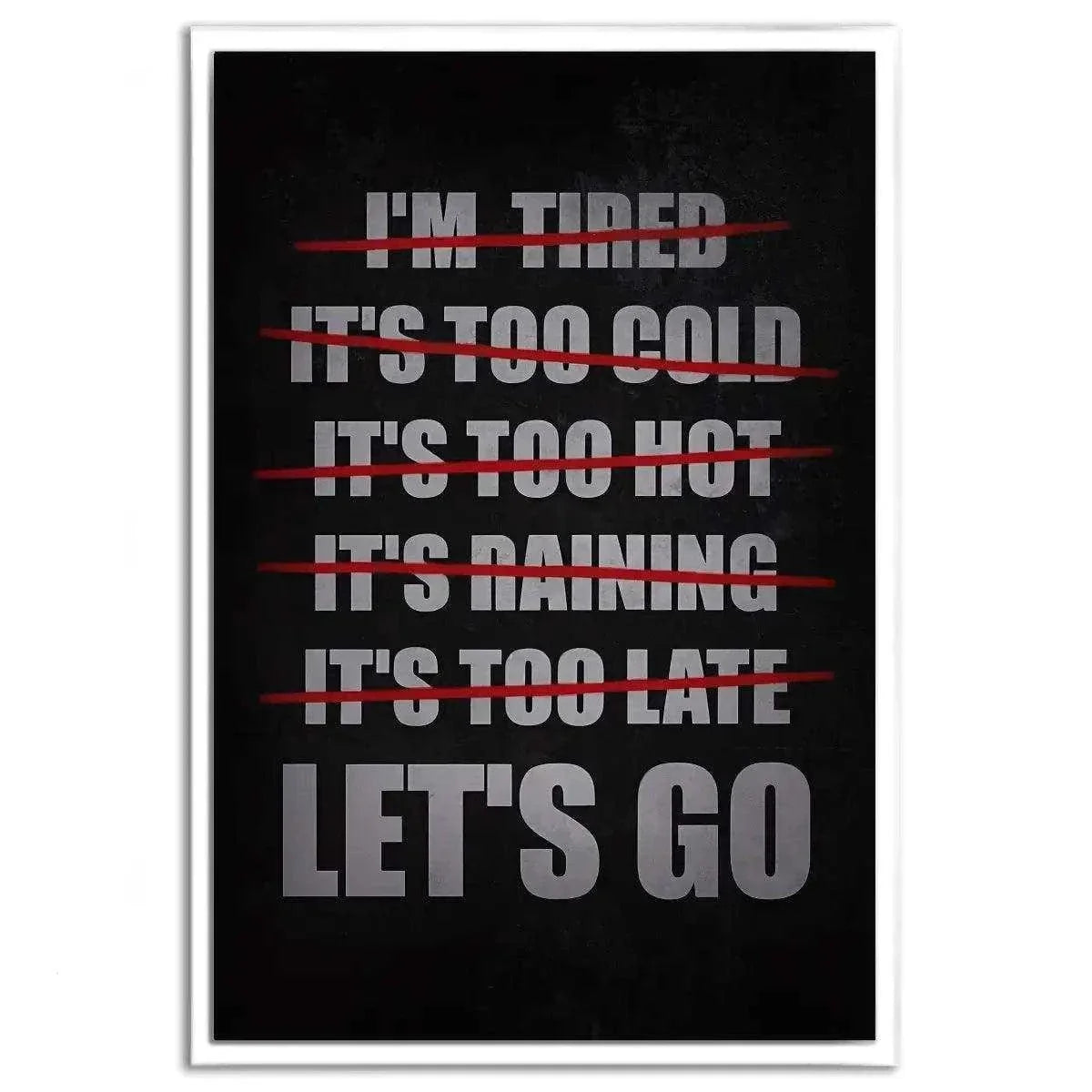 Let's Go - Leinwandbild Motivation by SimpleCanvas