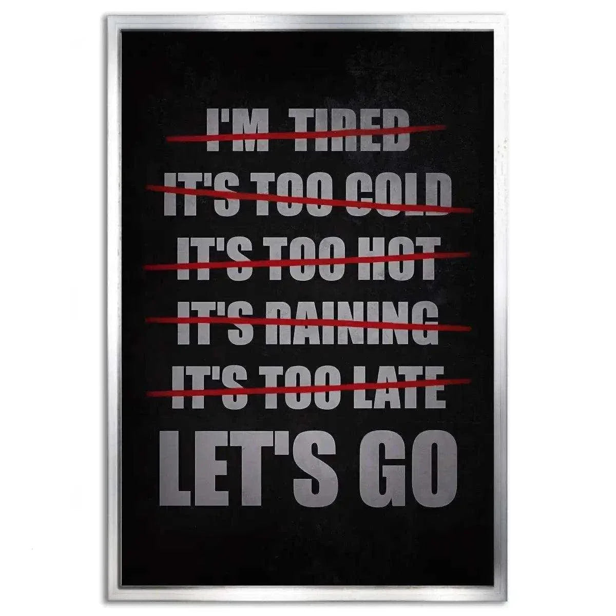 Let's Go - Leinwandbild Motivation by SimpleCanvas