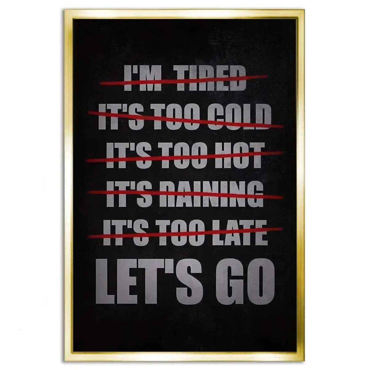 Let's Go - Leinwandbild Motivation by SimpleCanvas