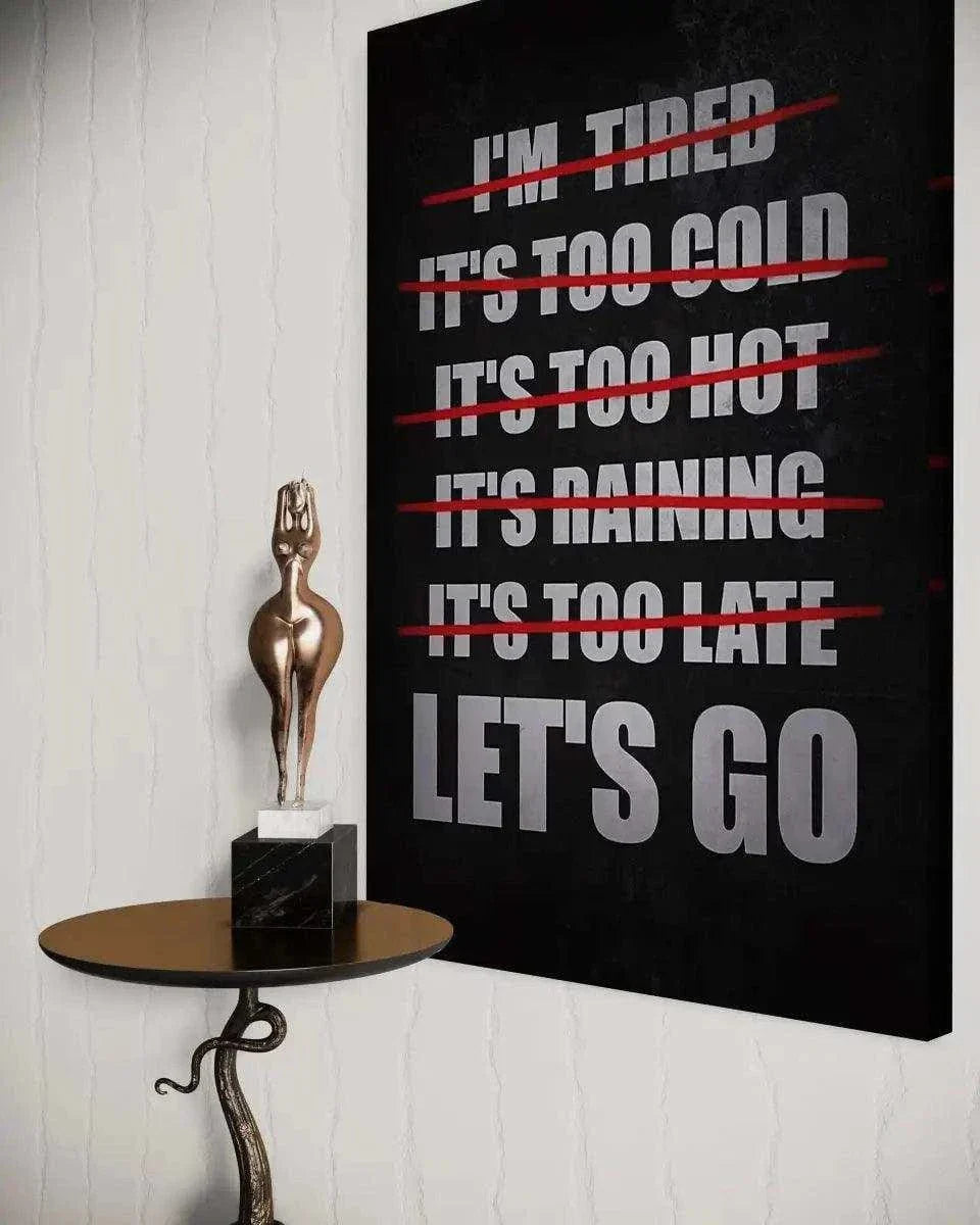 Let's Go - Leinwandbild Motivation by SimpleCanvas