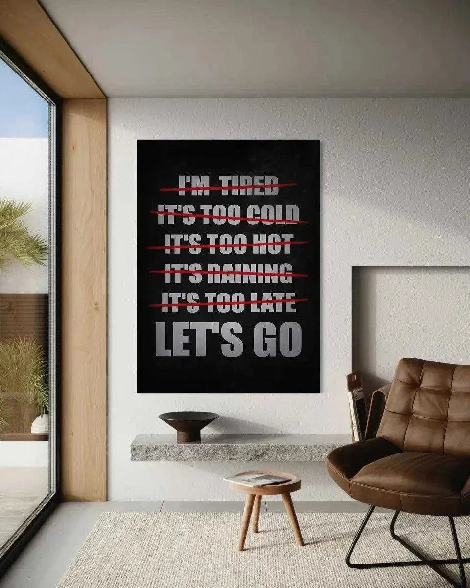 Let's Go - Leinwandbild Motivation by SimpleCanvas
