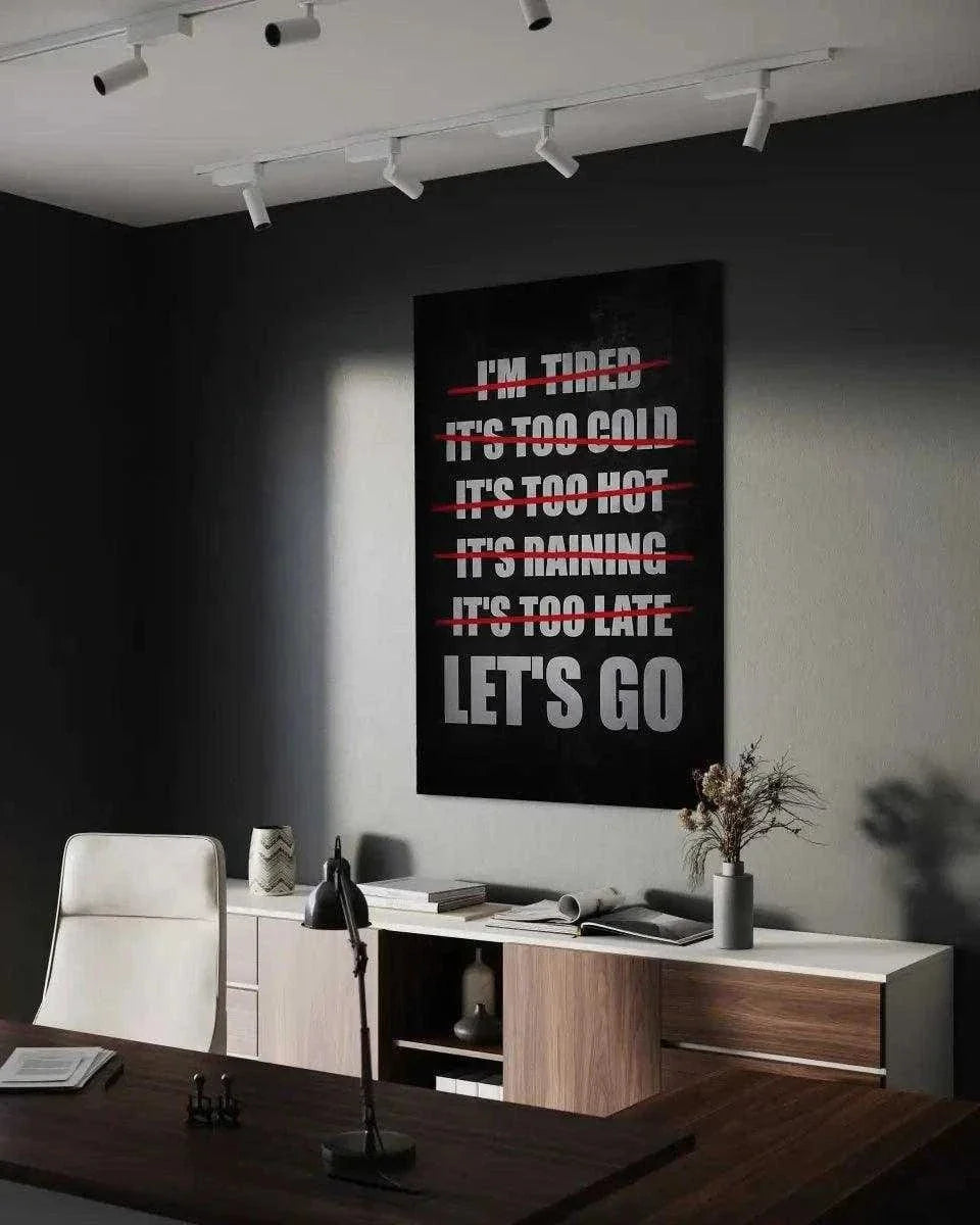 Let's Go - Leinwandbild Motivation by SimpleCanvas