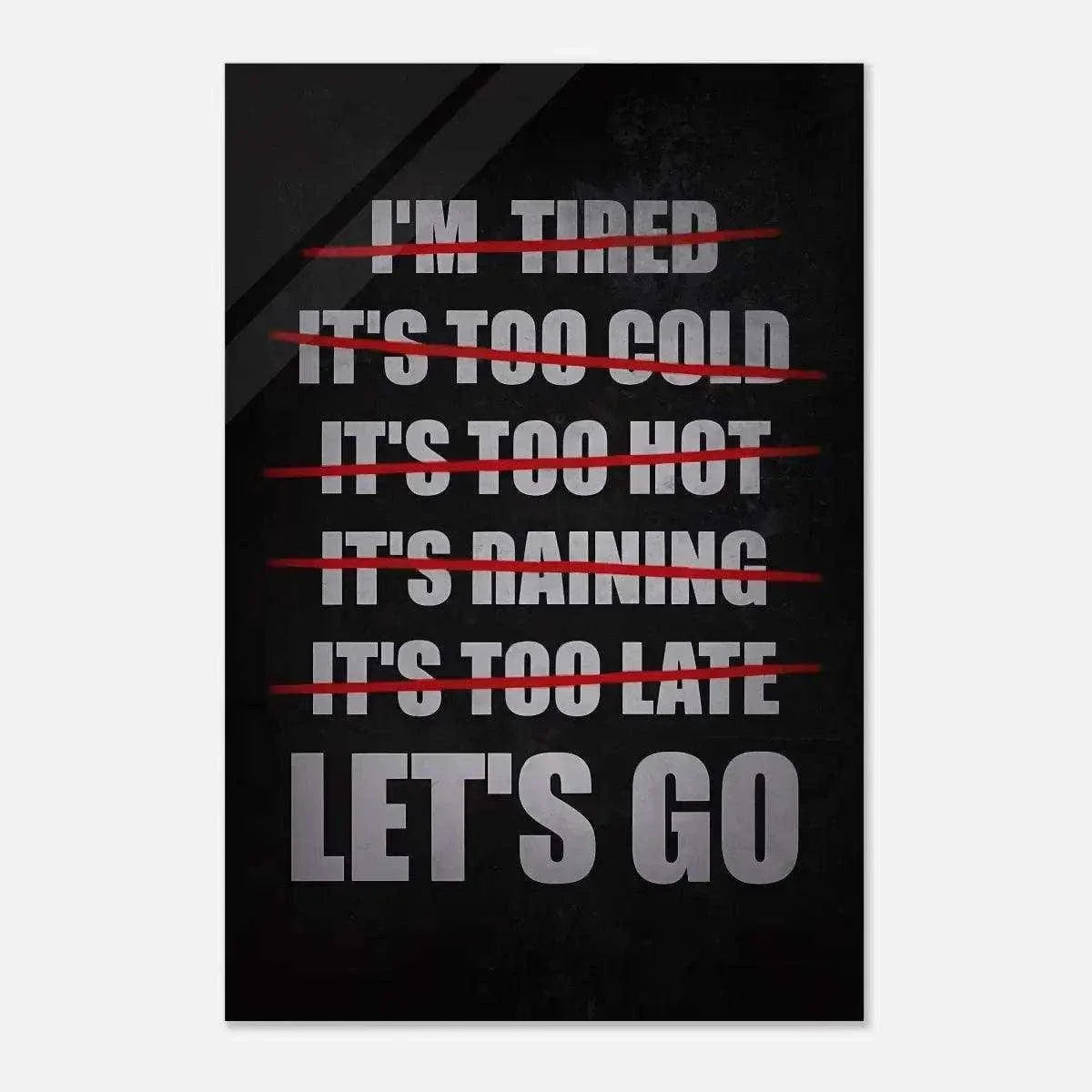 Let's Go - Leinwandbild Motivation by SimpleCanvas