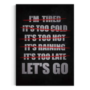 Let's Go - Leinwandbild Motivation by SimpleCanvas