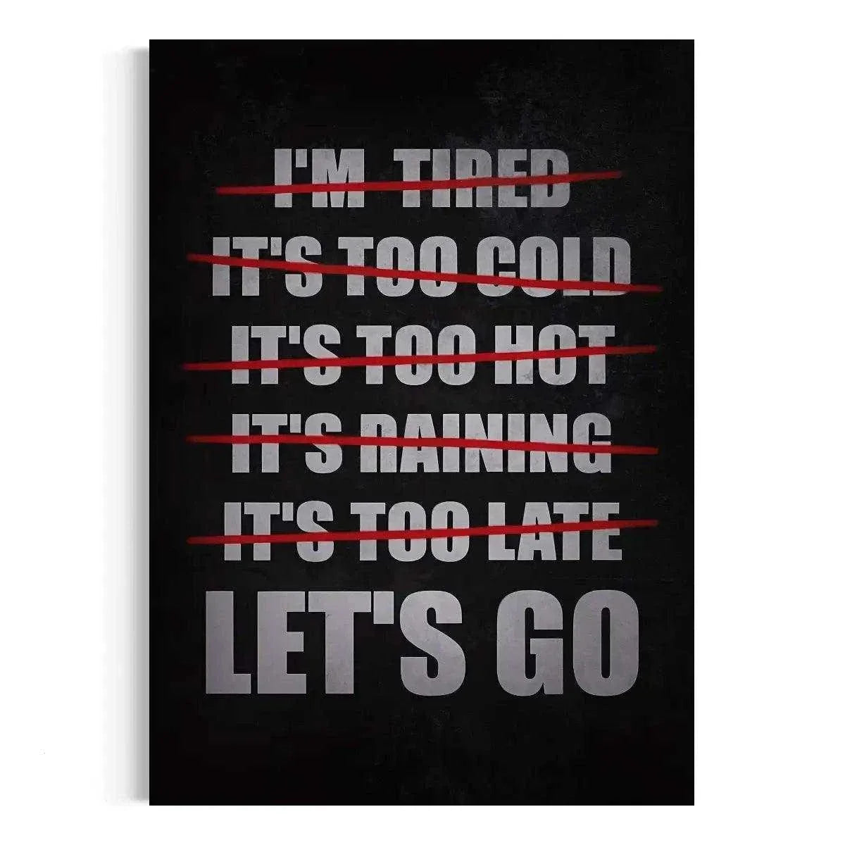 Let's Go - Leinwandbild Motivation by SimpleCanvas