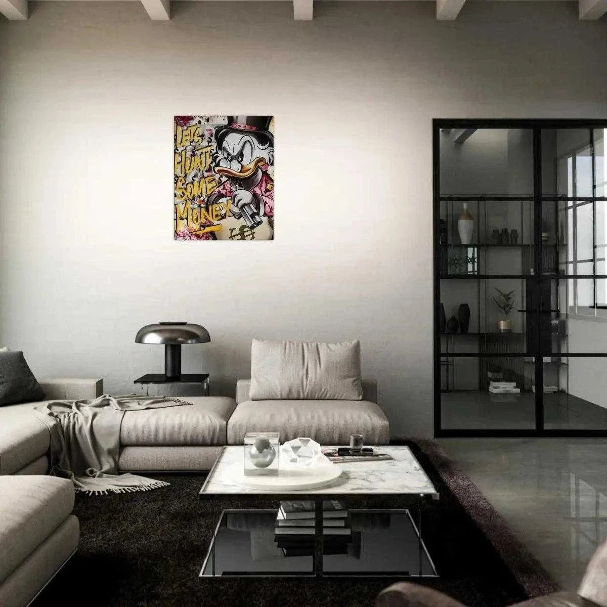 Let's Hunt Some Money - Leinwandbild Pop Art by SimpleCanvas