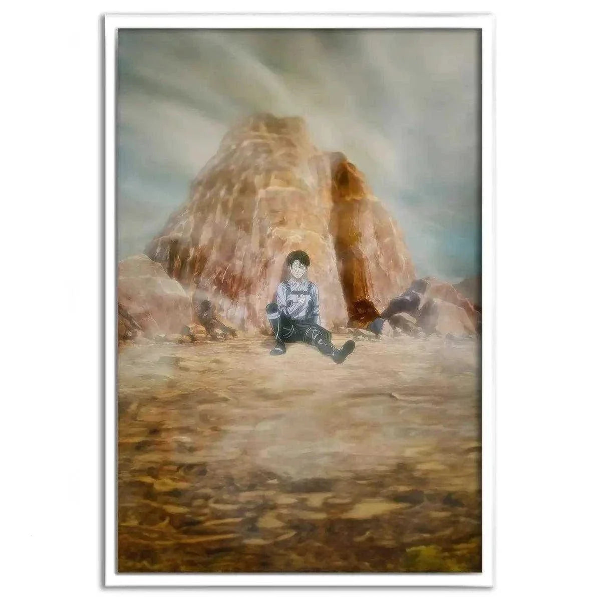 Levi meets his comrades - Anime Leinwandbild by SimpleCanvas