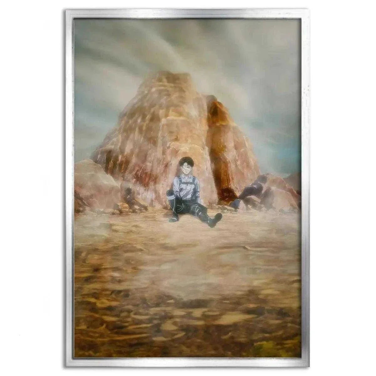 Levi meets his comrades - Anime Leinwandbild by SimpleCanvas