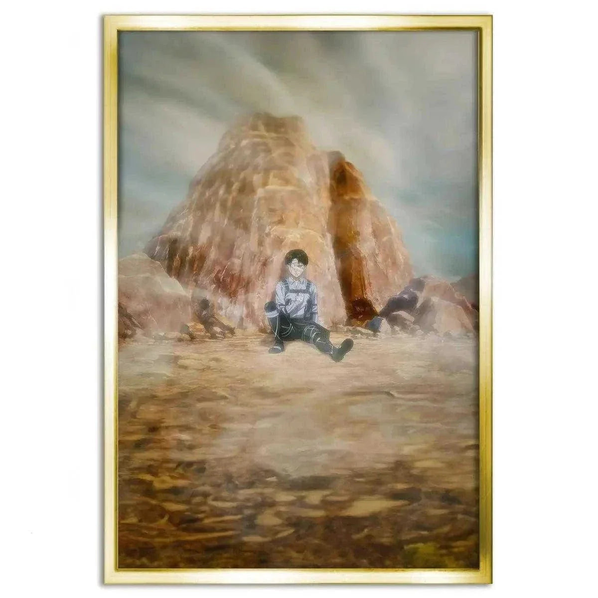 Levi meets his comrades - Anime Leinwandbild by SimpleCanvas