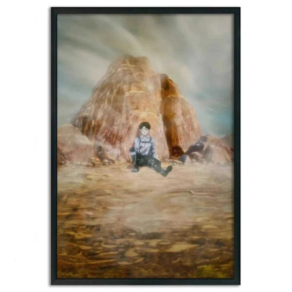 Levi meets his comrades - Anime Leinwandbild by SimpleCanvas