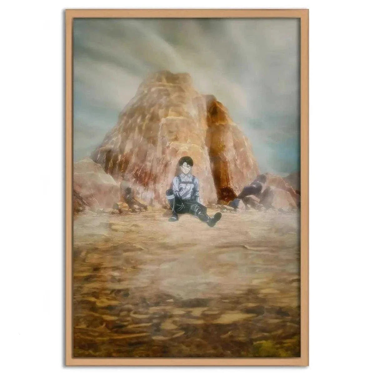 Levi meets his comrades - Anime Leinwandbild by SimpleCanvas