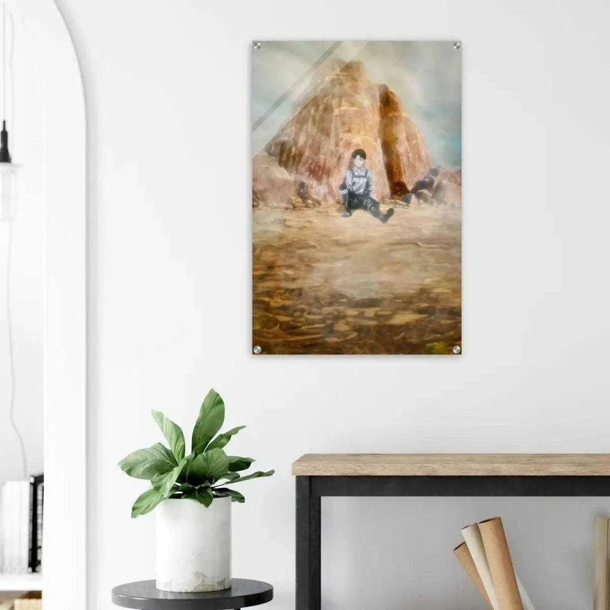 Levi meets his comrades - Anime Leinwandbild by SimpleCanvas