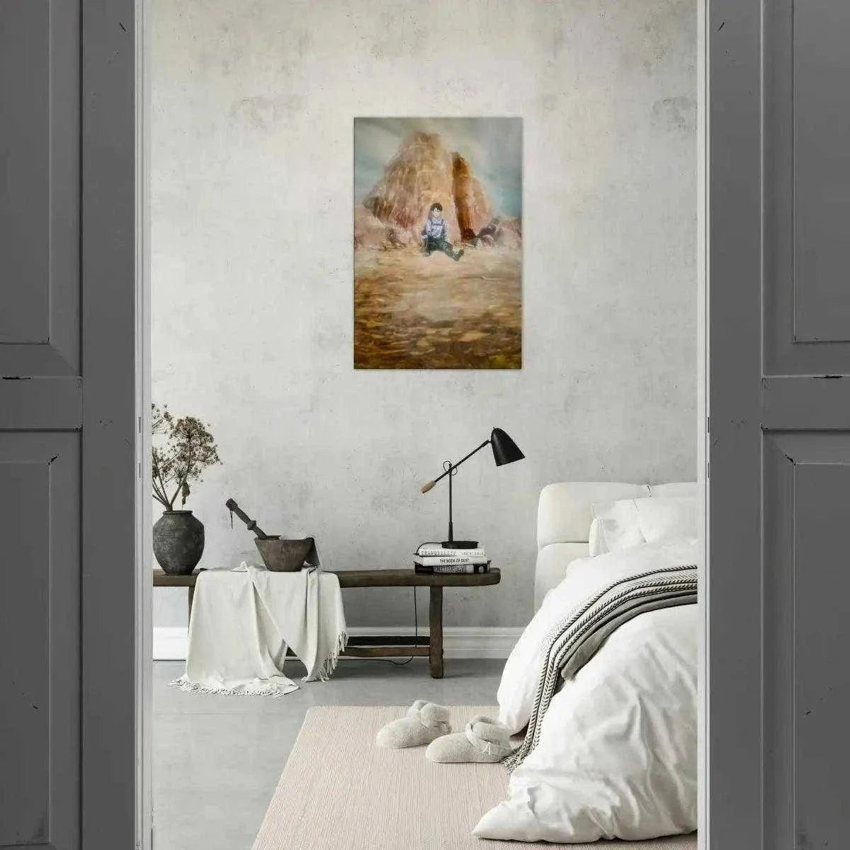 Levi meets his comrades - Anime Leinwandbild by SimpleCanvas