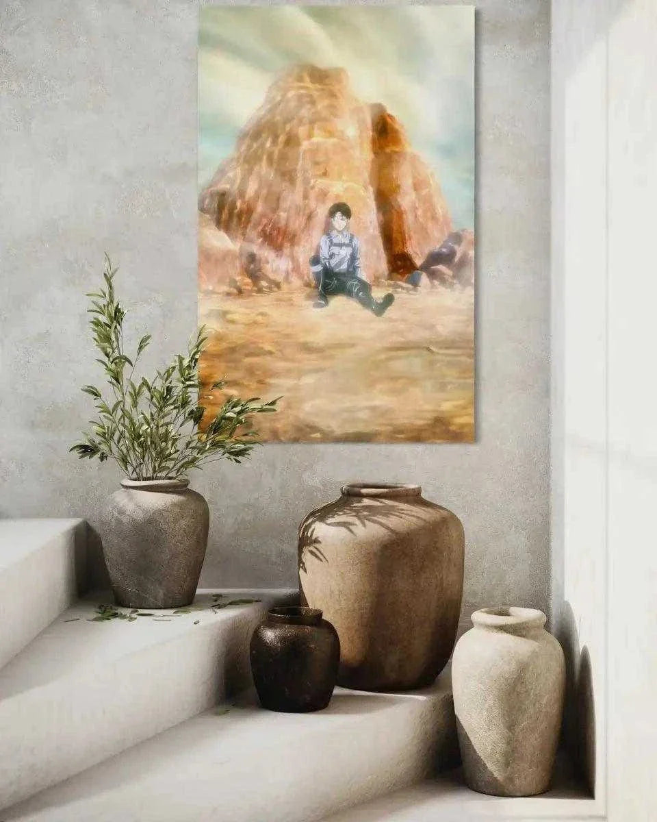 Levi meets his comrades - Anime Leinwandbild by SimpleCanvas